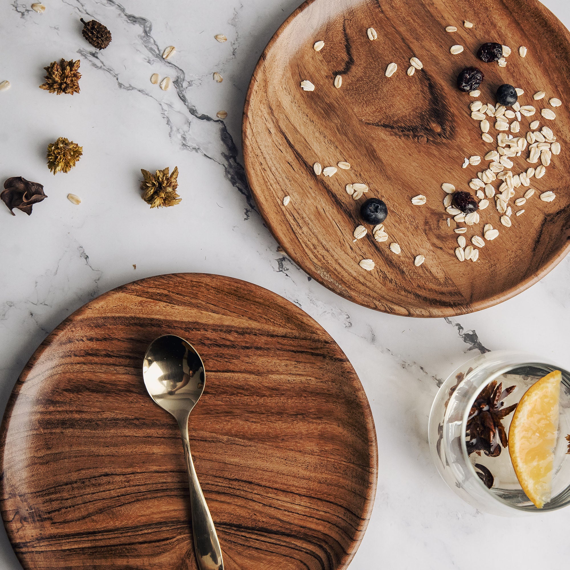 Dune Acacia Plates Set of 2 Small