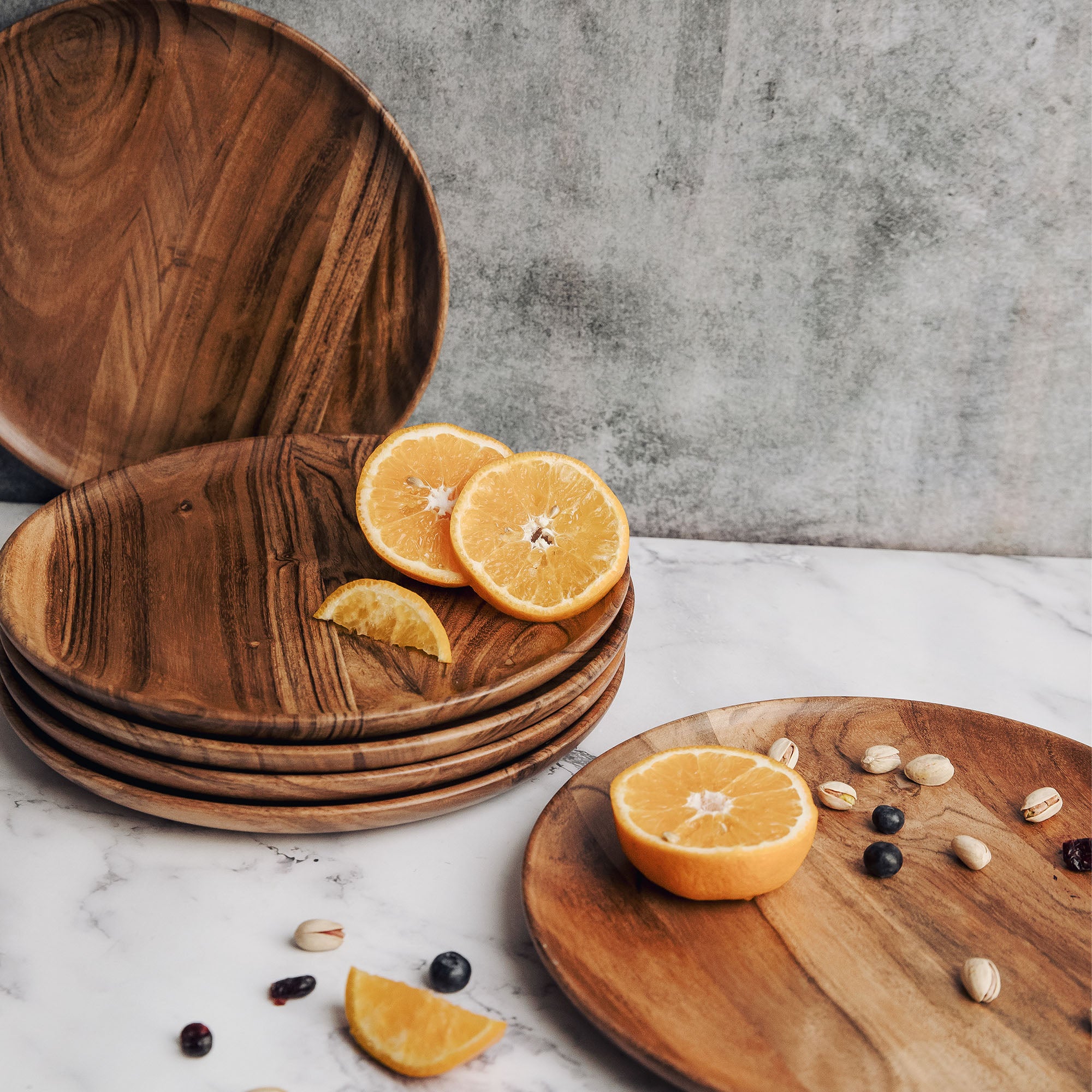 Dune Acacia Plates Set of 6 - Large