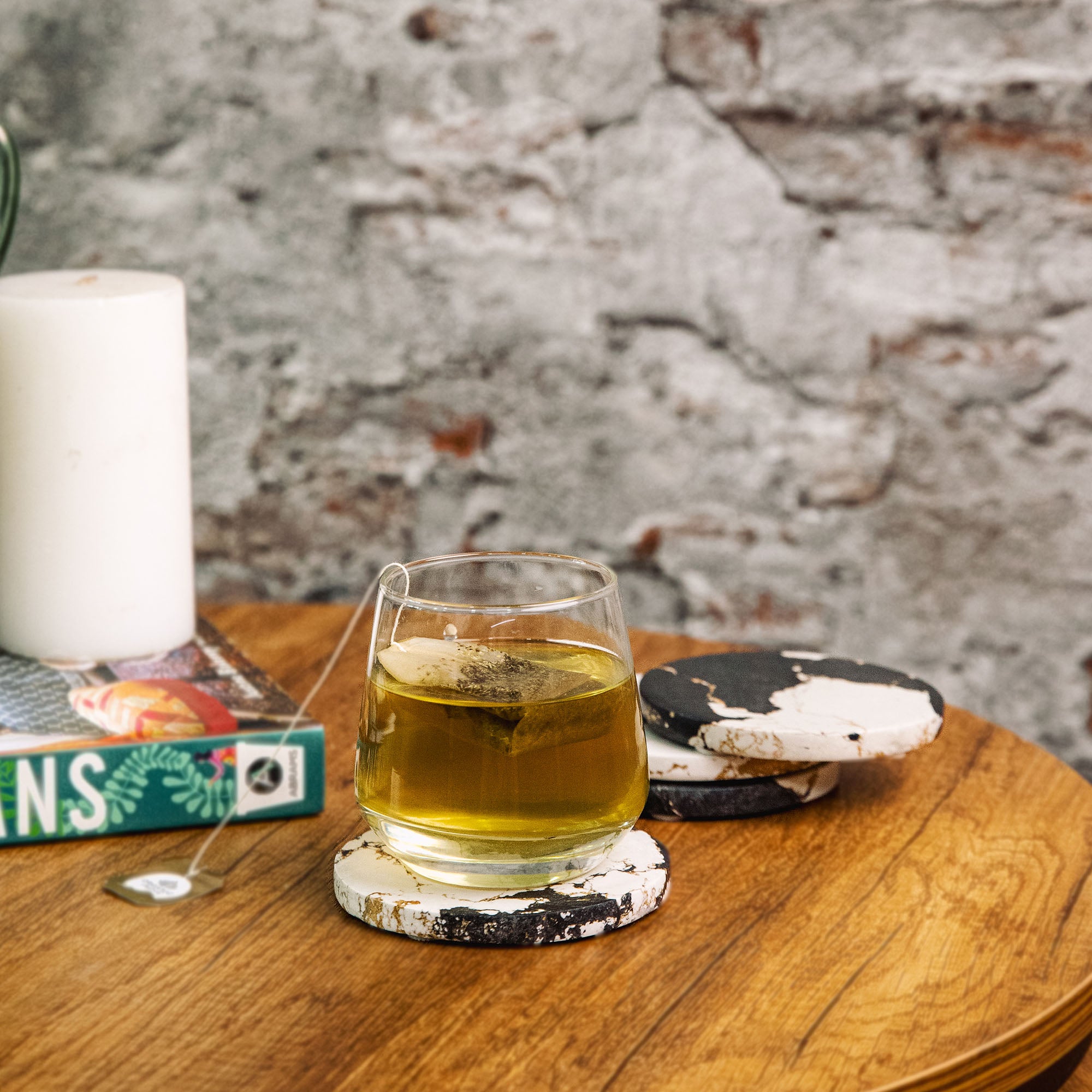 Resin Multicolor Coaster set of 4