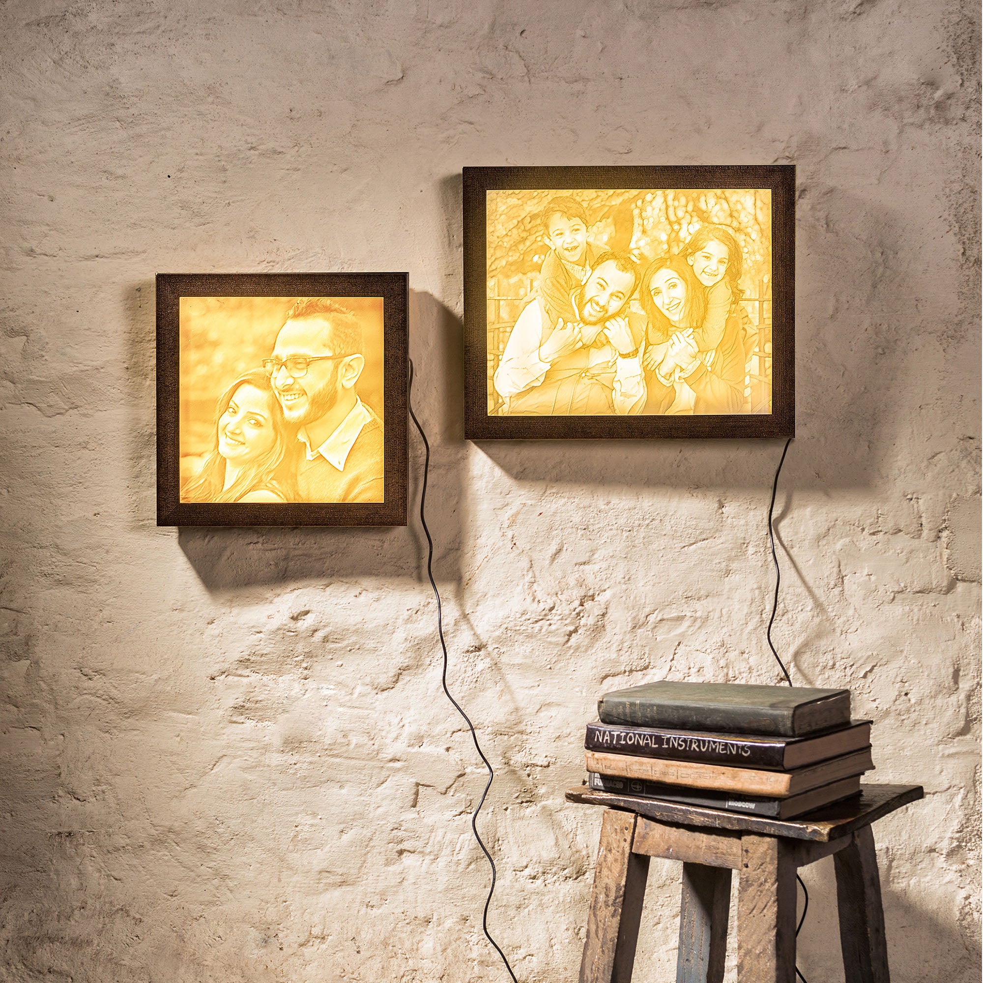 Backlit Engraved Portrait