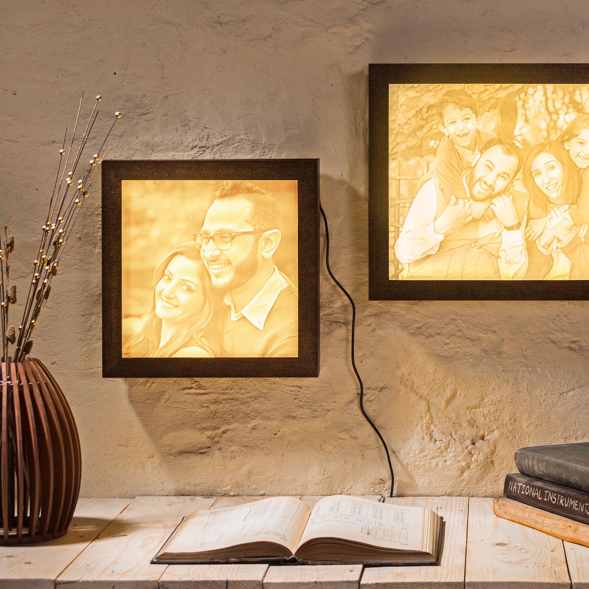 Backlit Engraved Portrait