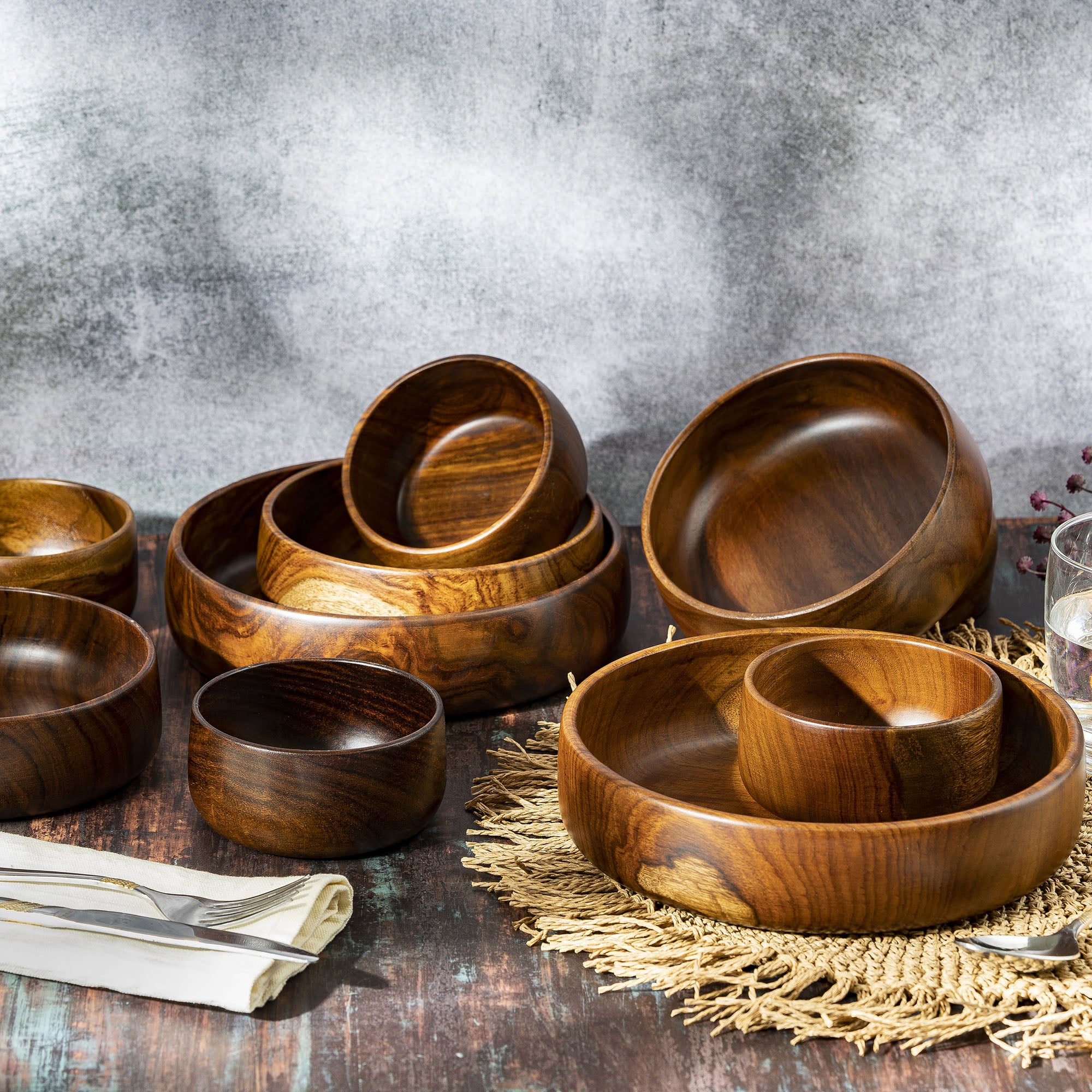 BARO MEDIUM WOODEN BOWL