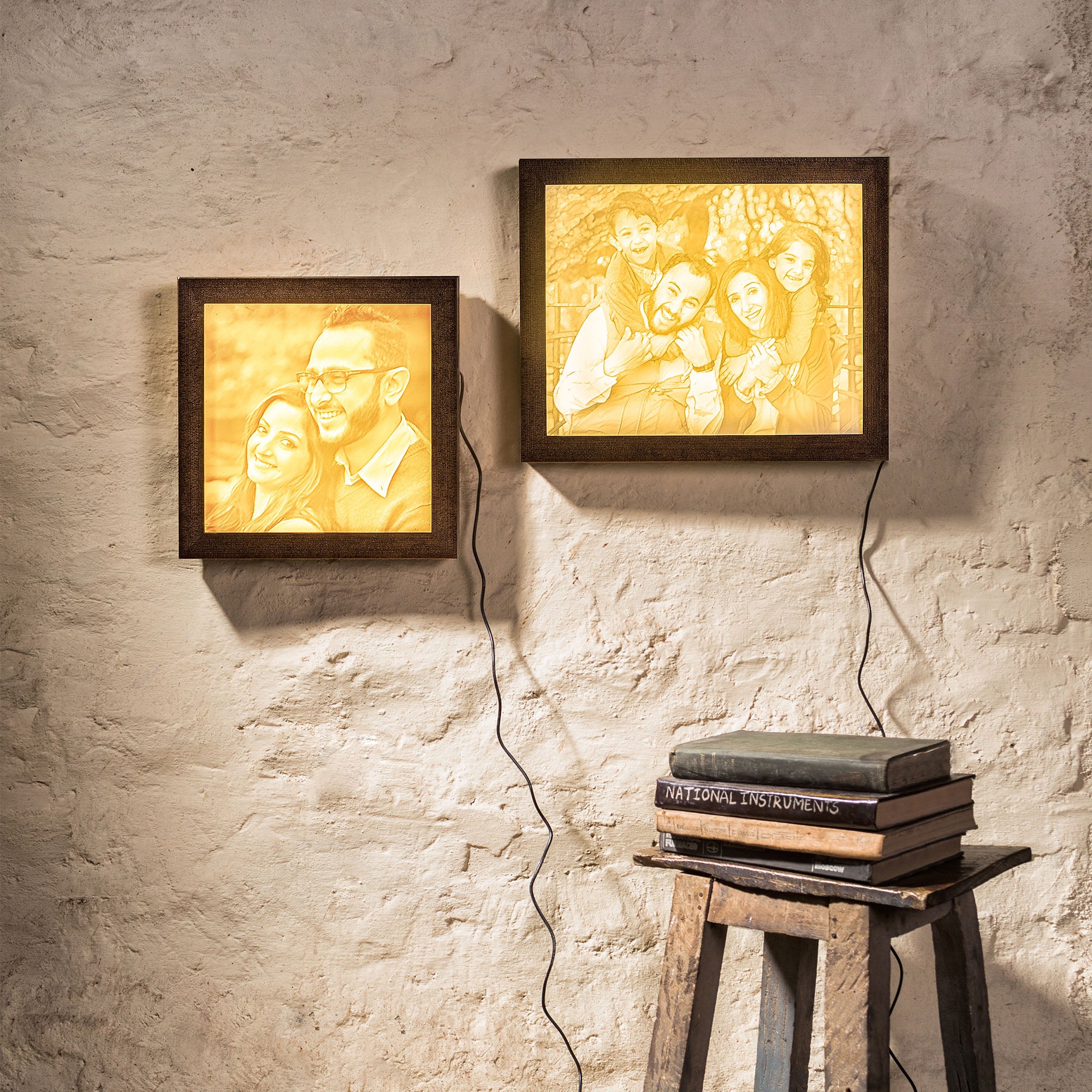 Backlit Engraved Portrait
