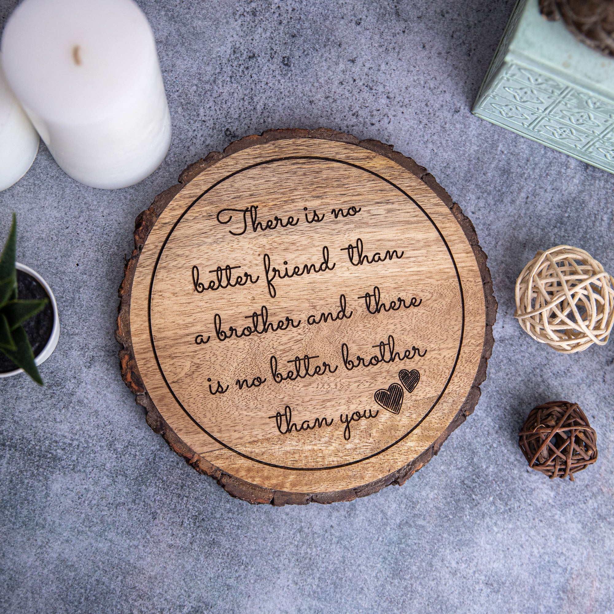 Raksha Bandhan sibling gift plaque for brother's – A Timeless Bond in Wood