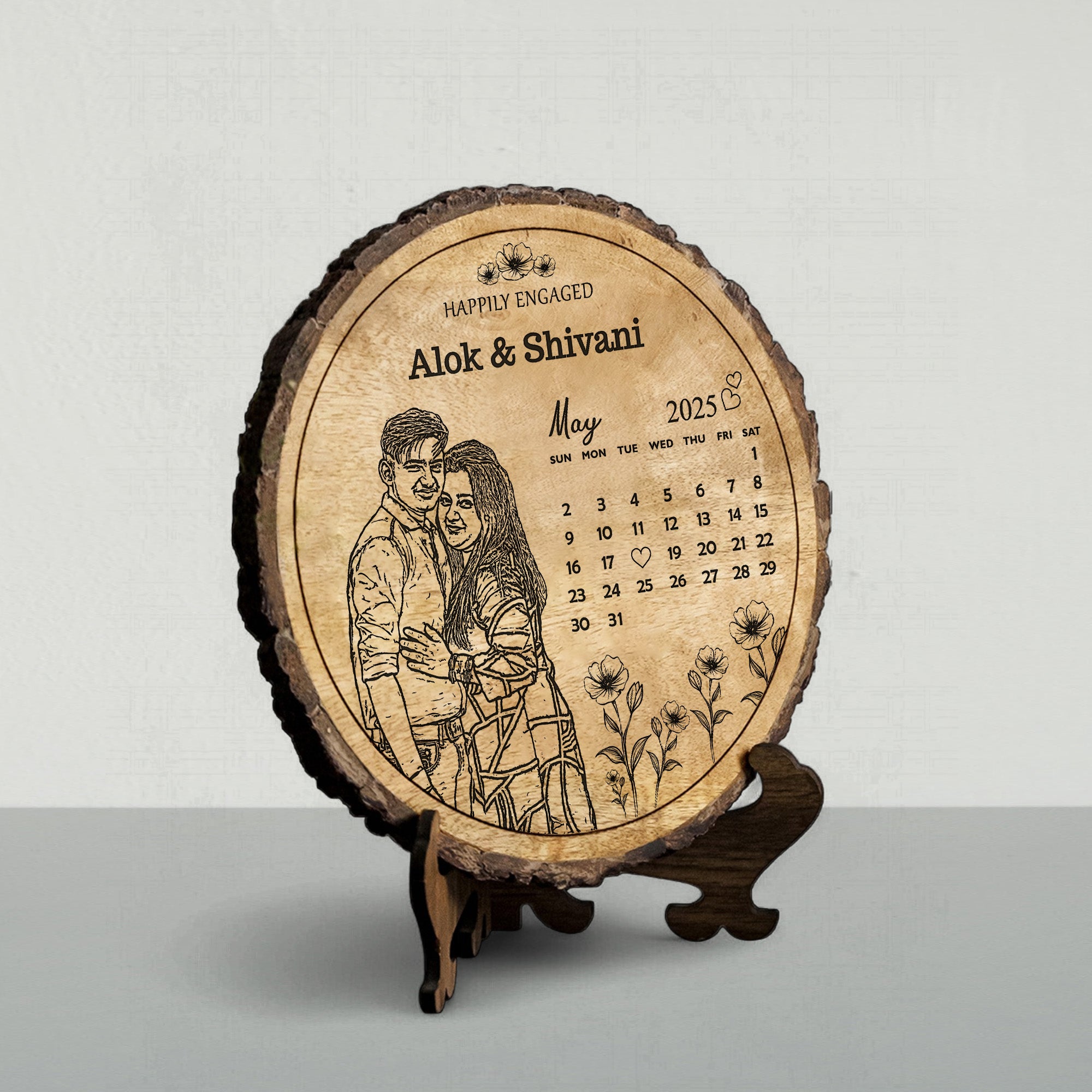 Personalized Engagement Gift Plaque