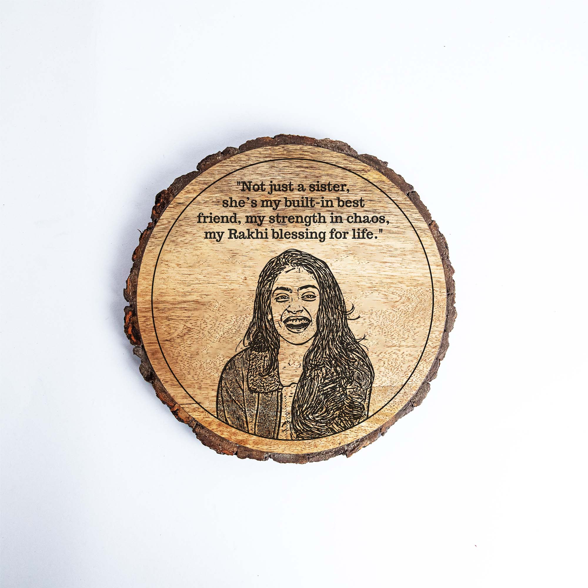 Customized Raksha Bandhan gift Plaque for sister's