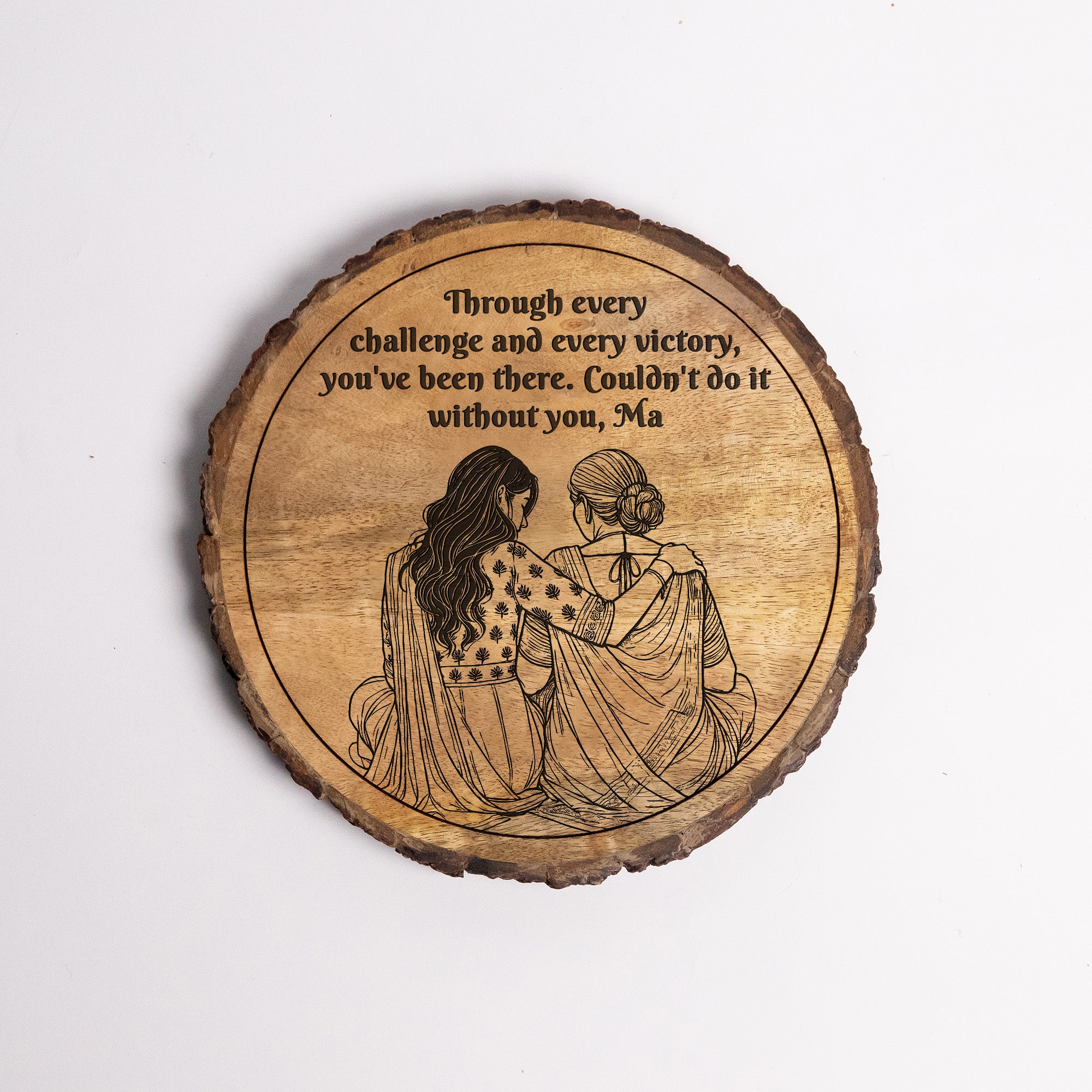 Handcrafted Mango Wood Personalized plaque-Mother's day Gift
