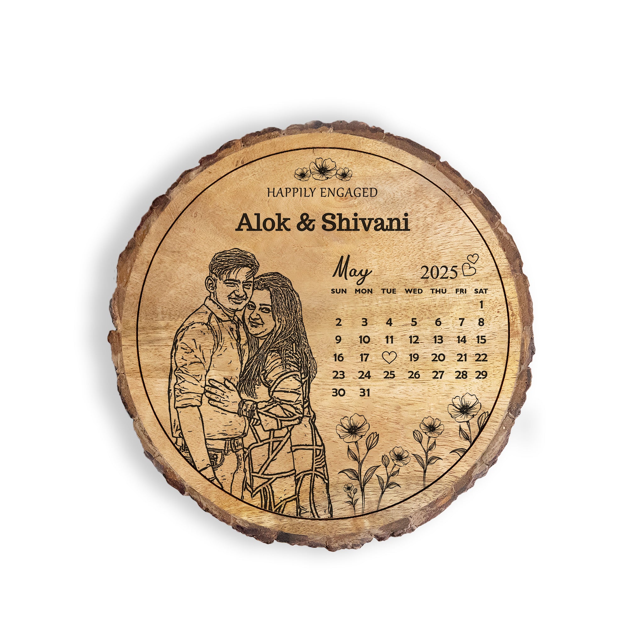 Personalized Engagement Gift Plaque