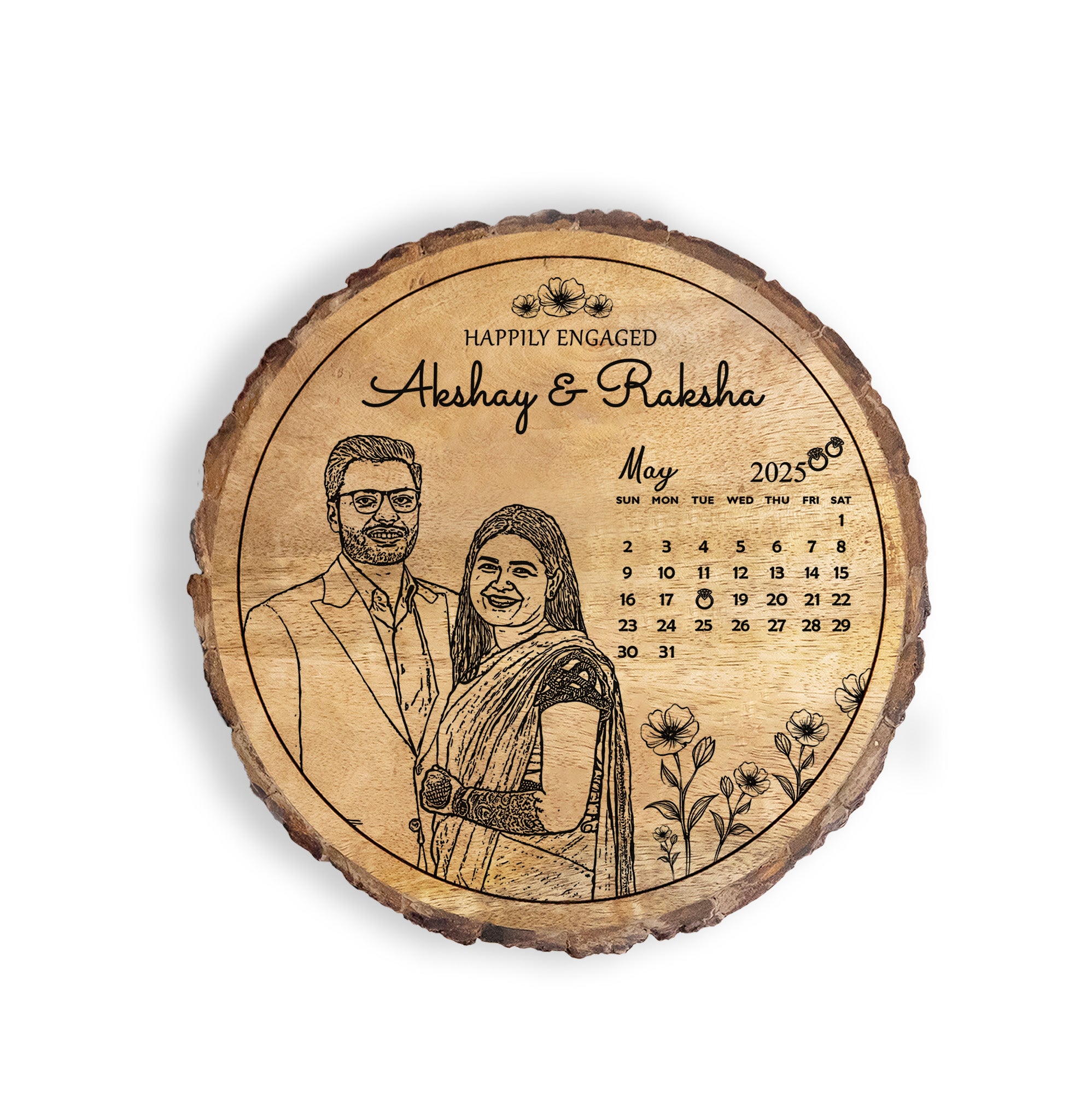 Personalized Engagement Gift Plaque