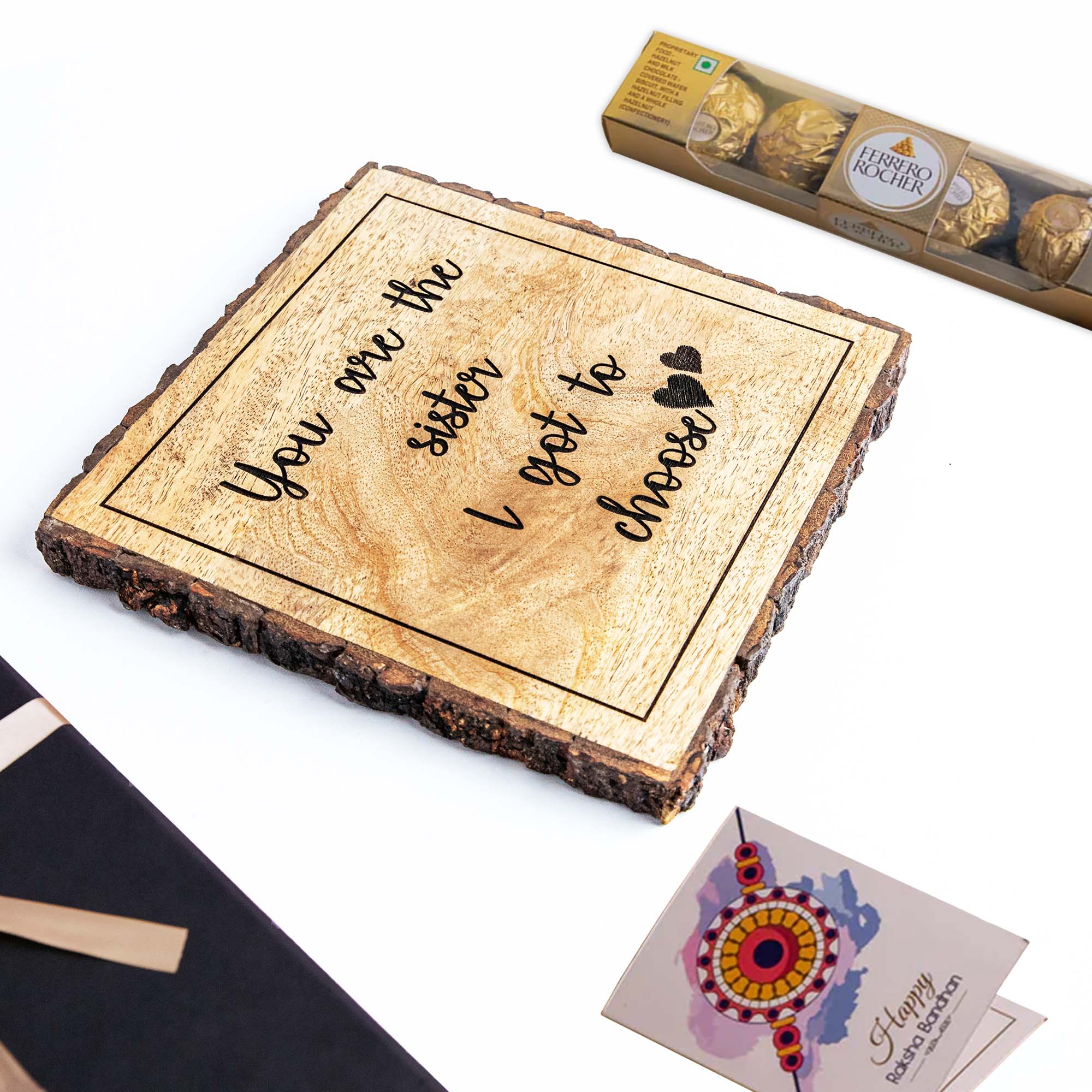 3-in-1 Sibling Love Treasure Box – A Heartfelt Hamper Featuring a Gift Plaque for sister's