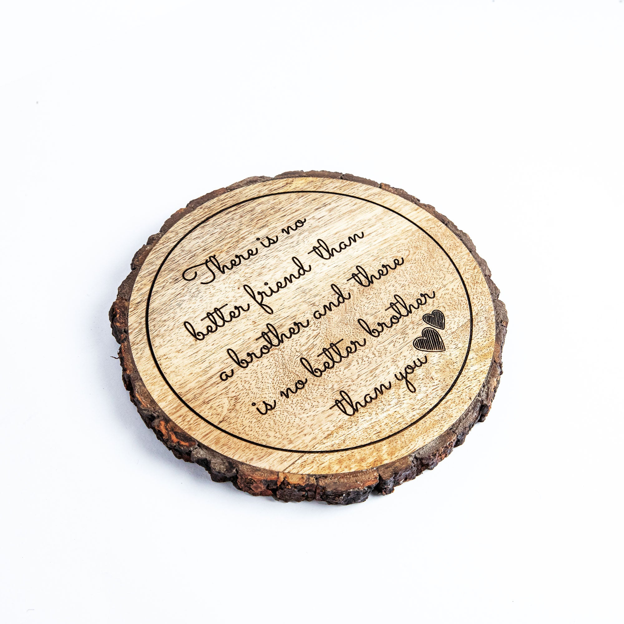 Raksha Bandhan sibling gift plaque for brother's – A Timeless Bond in Wood