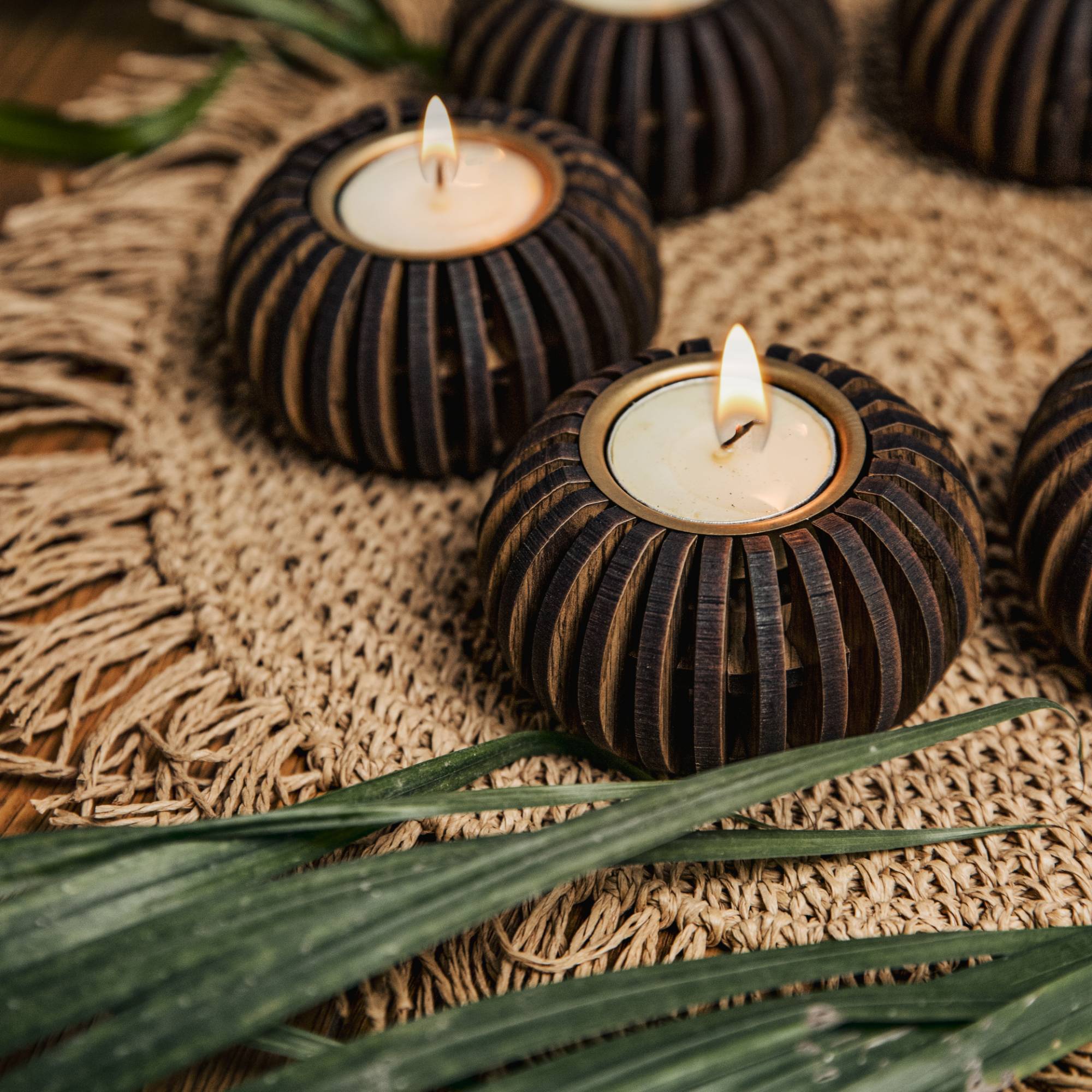 CERRA TEALIGHT HOLDER SET OF 4