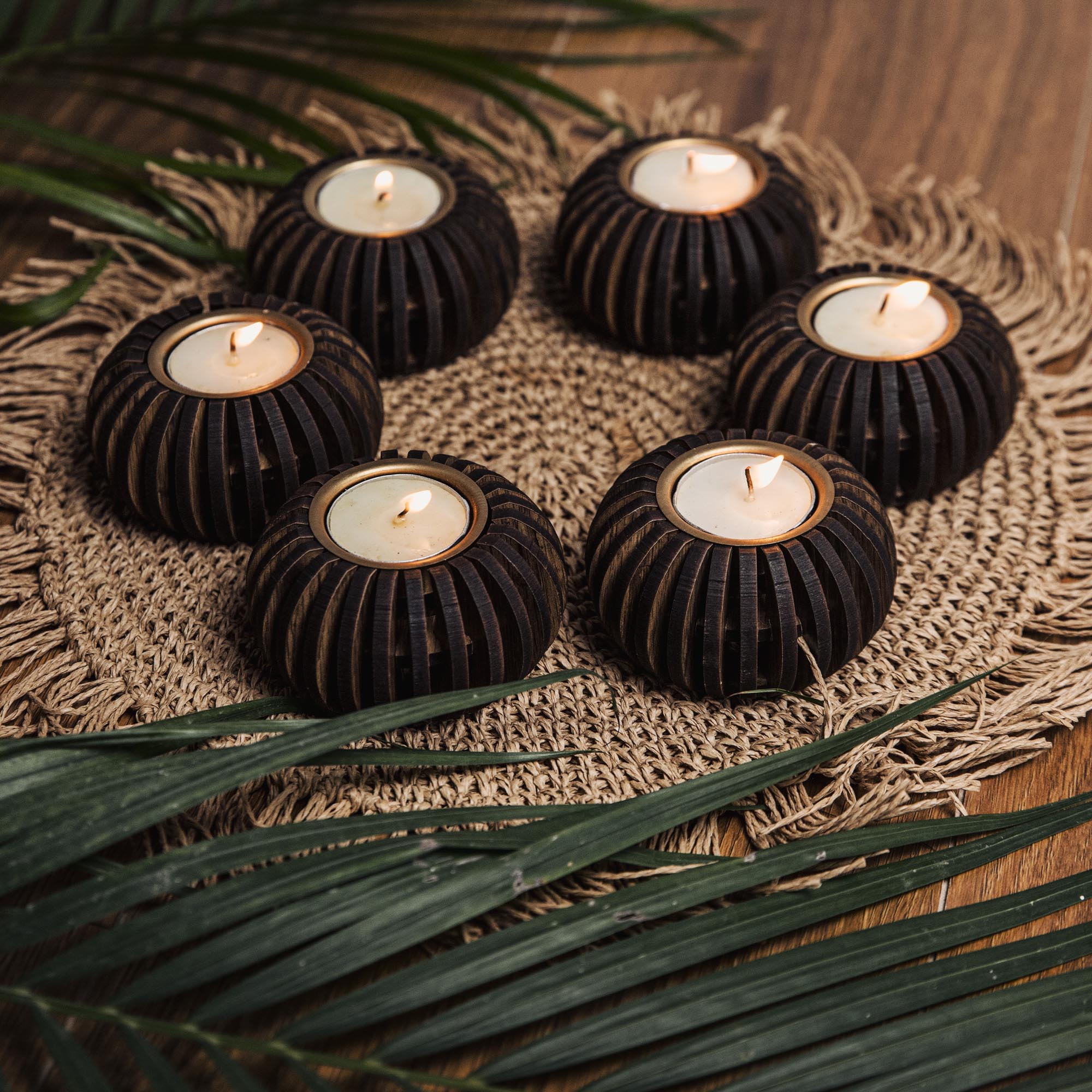 CERRA TEALIGHT HOLDER SET OF 6