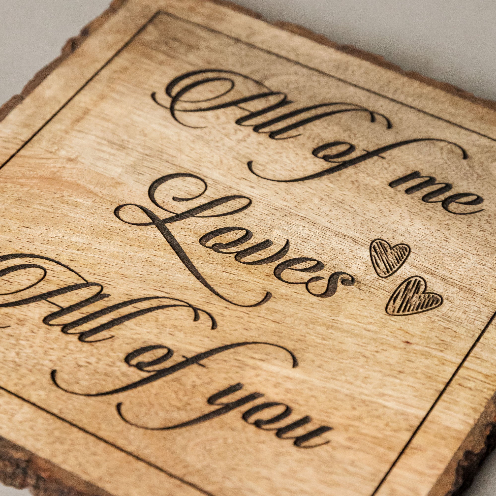 ALL OF ME LOVES OF YOU Wooden Plaque