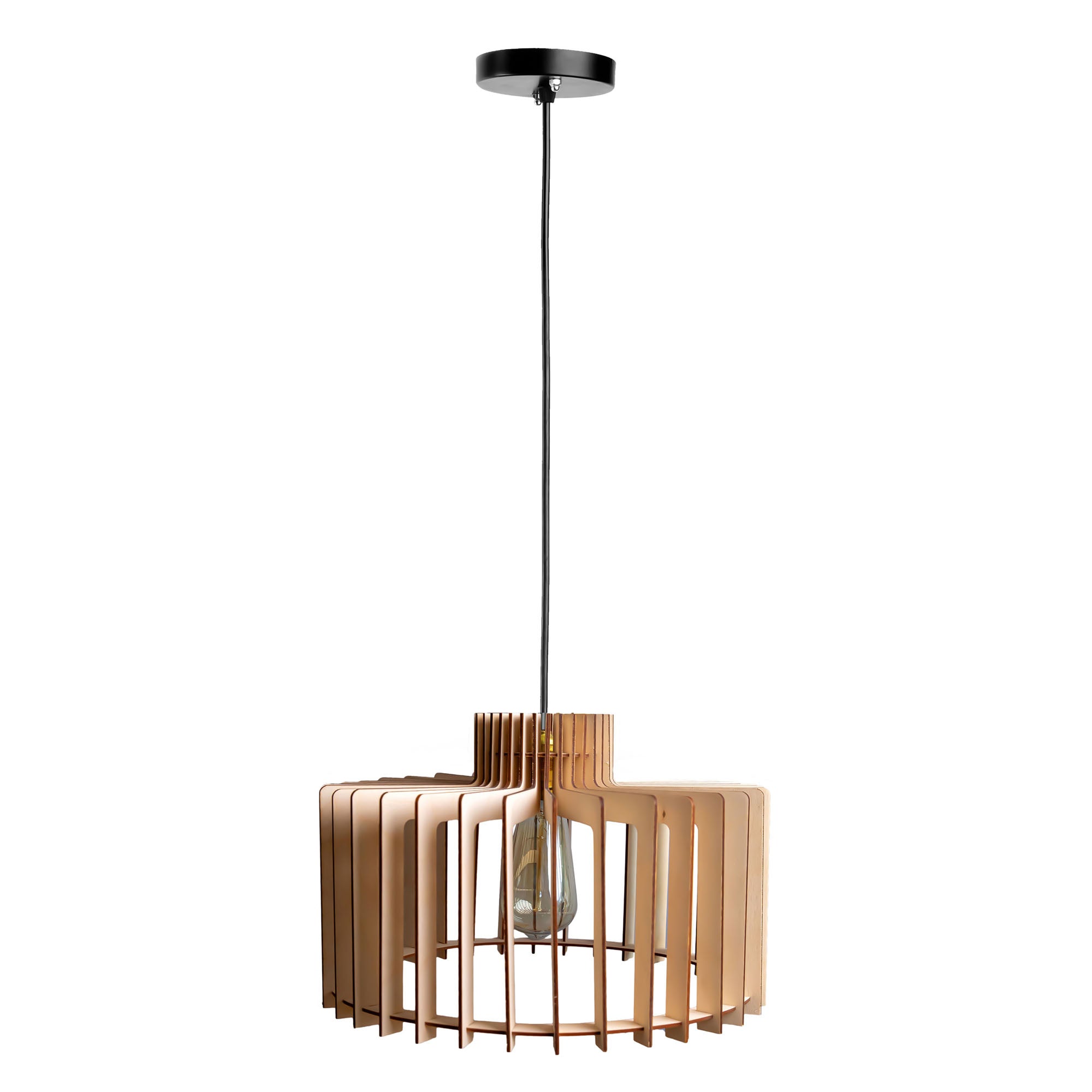 Cyahi Birch Wood Ceiling Lamp