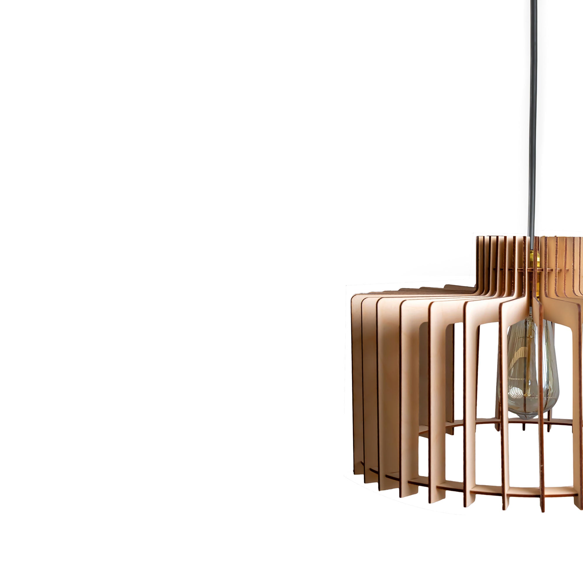 Cyahi Birch Wood Ceiling Lamp