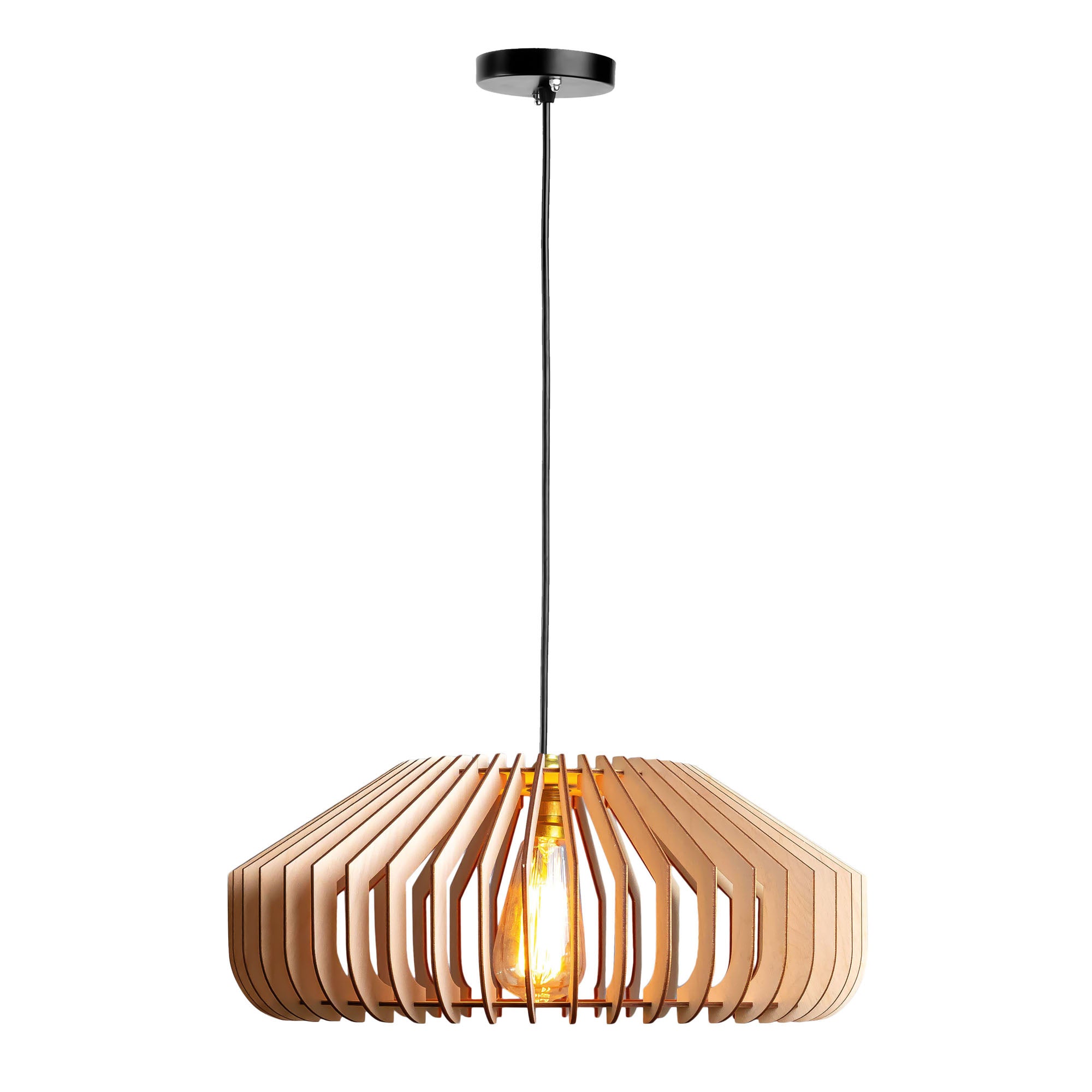 Cazor Birch Wood Ceiling Lamp