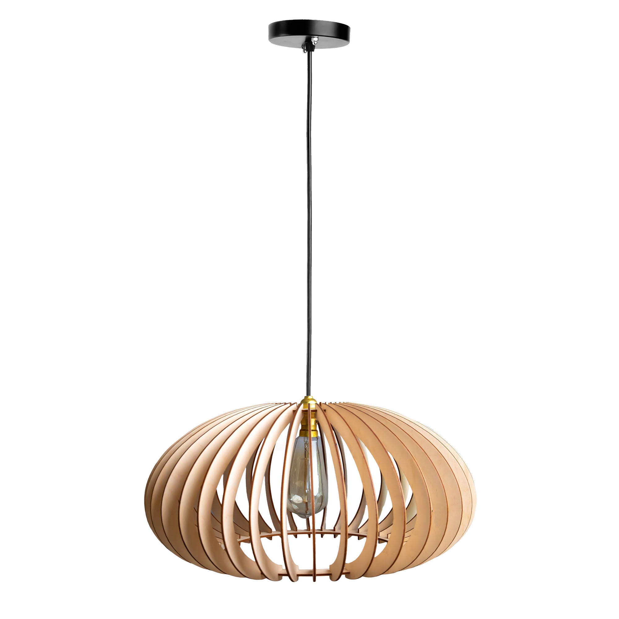 Cara Birch Wood Ceiling Lamp