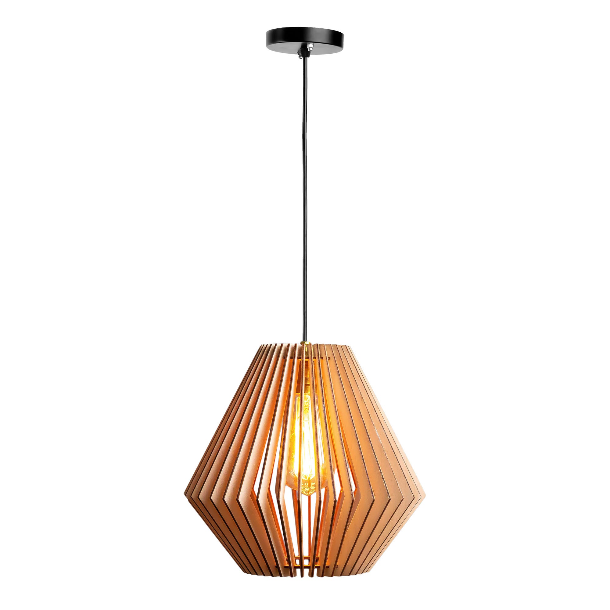 Clay Birch Wood Ceiling Lamp