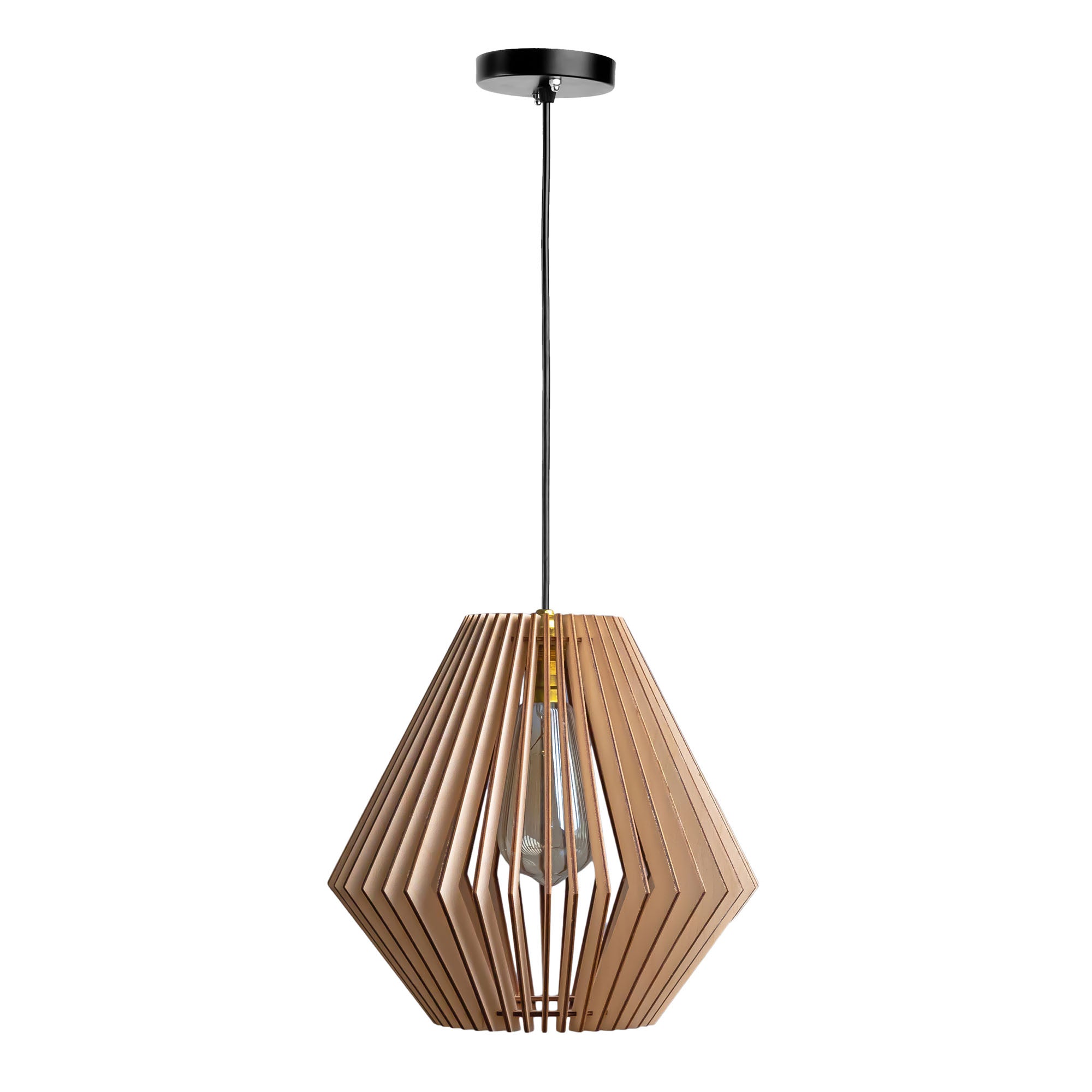 Clay Birch Wood Ceiling Lamp