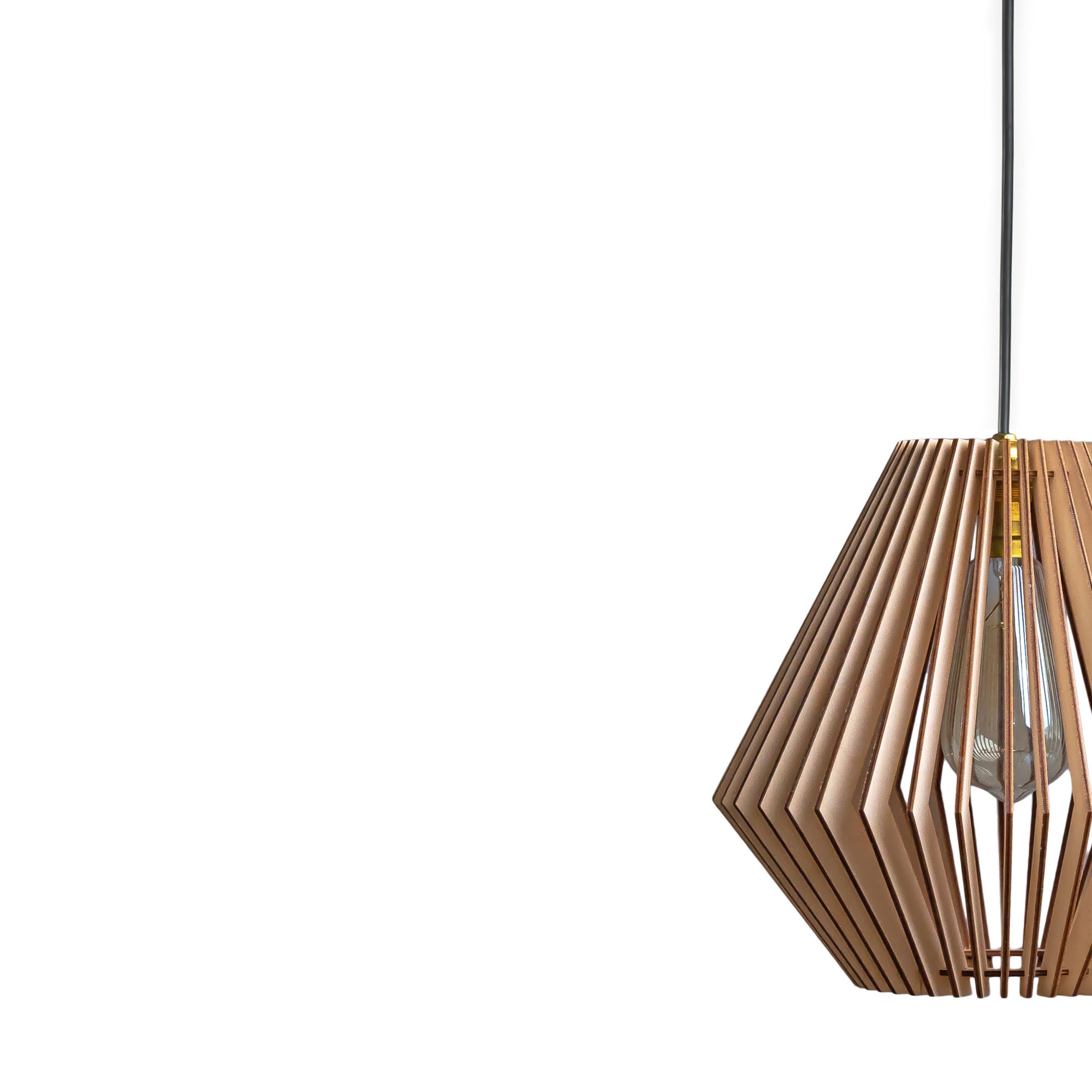 Clay Birch Wood Ceiling Lamp