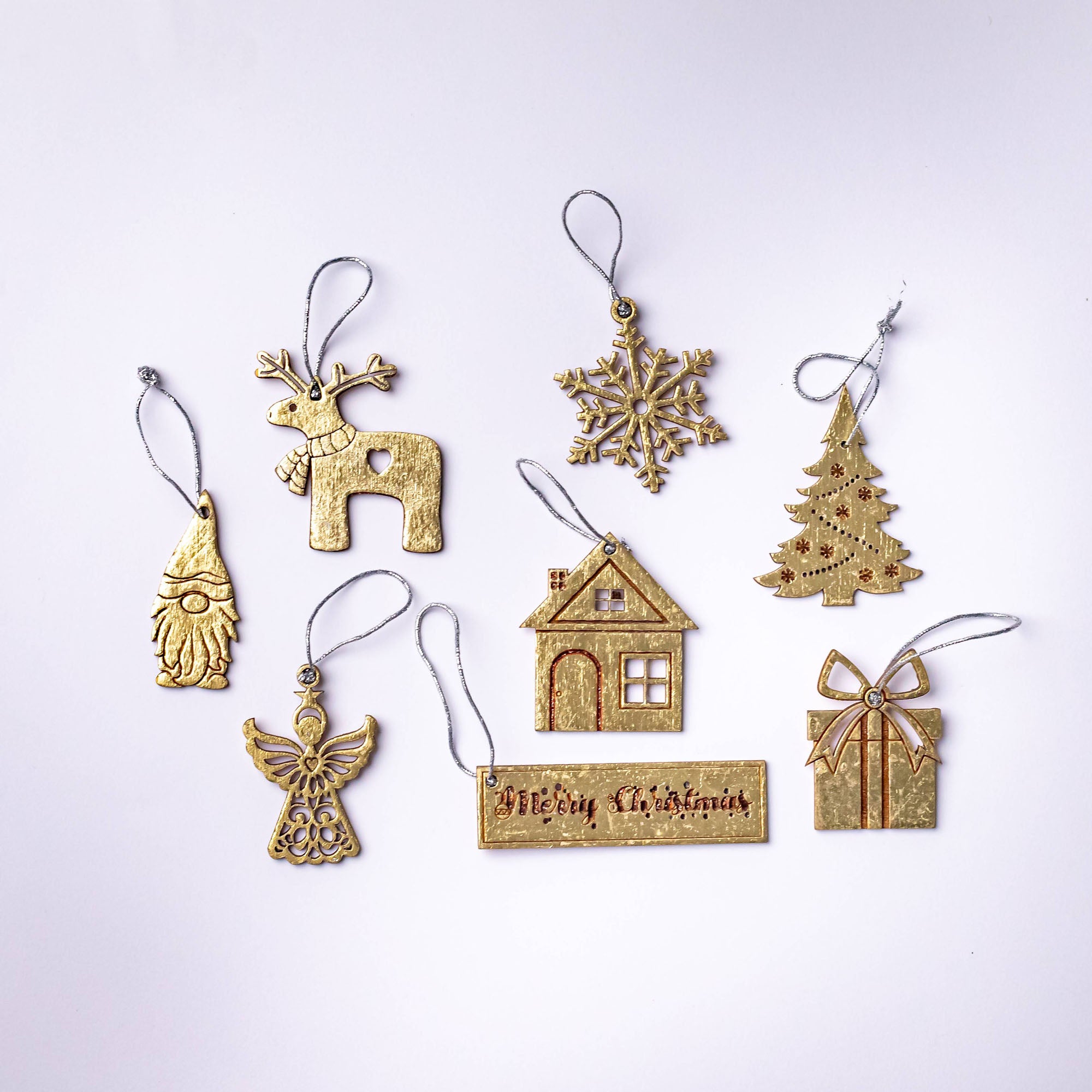 Merry Christmas Ornament Set
