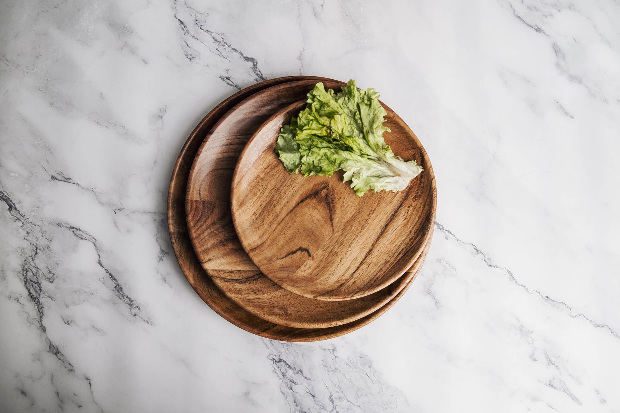 Dune Acacia Plates Set of 3 - Large, Medium & Small