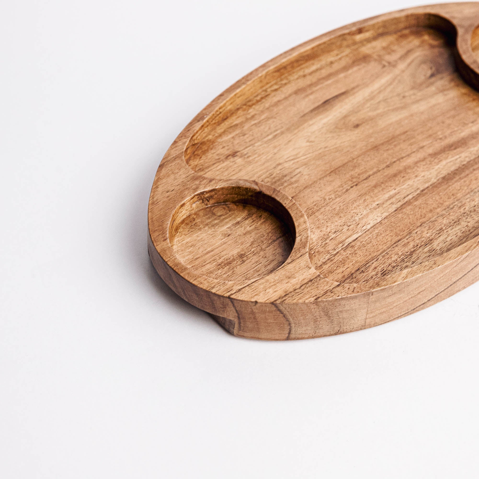 Domino Platter in Acacia Wood