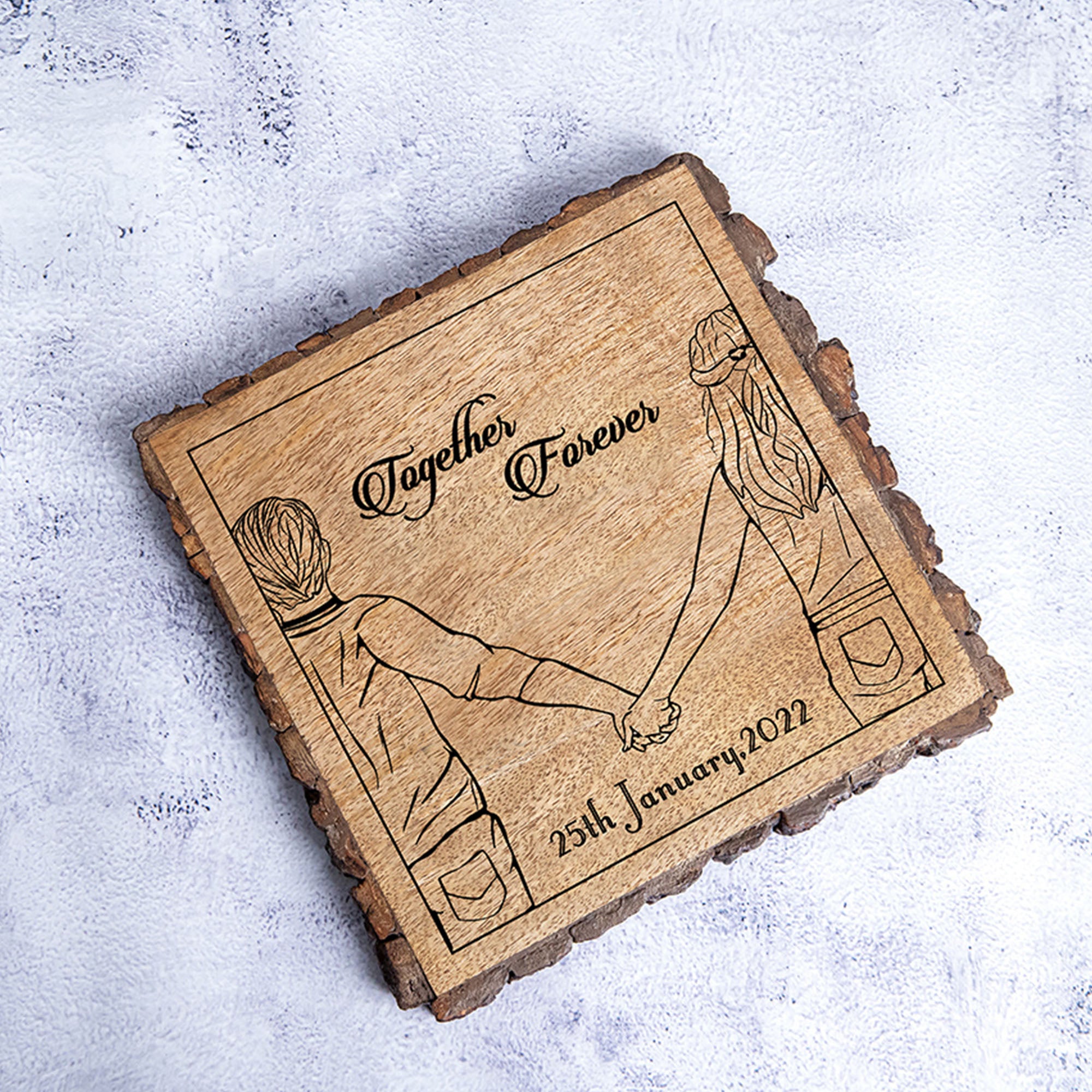 Together Forever Customized Date Gifting Plaque