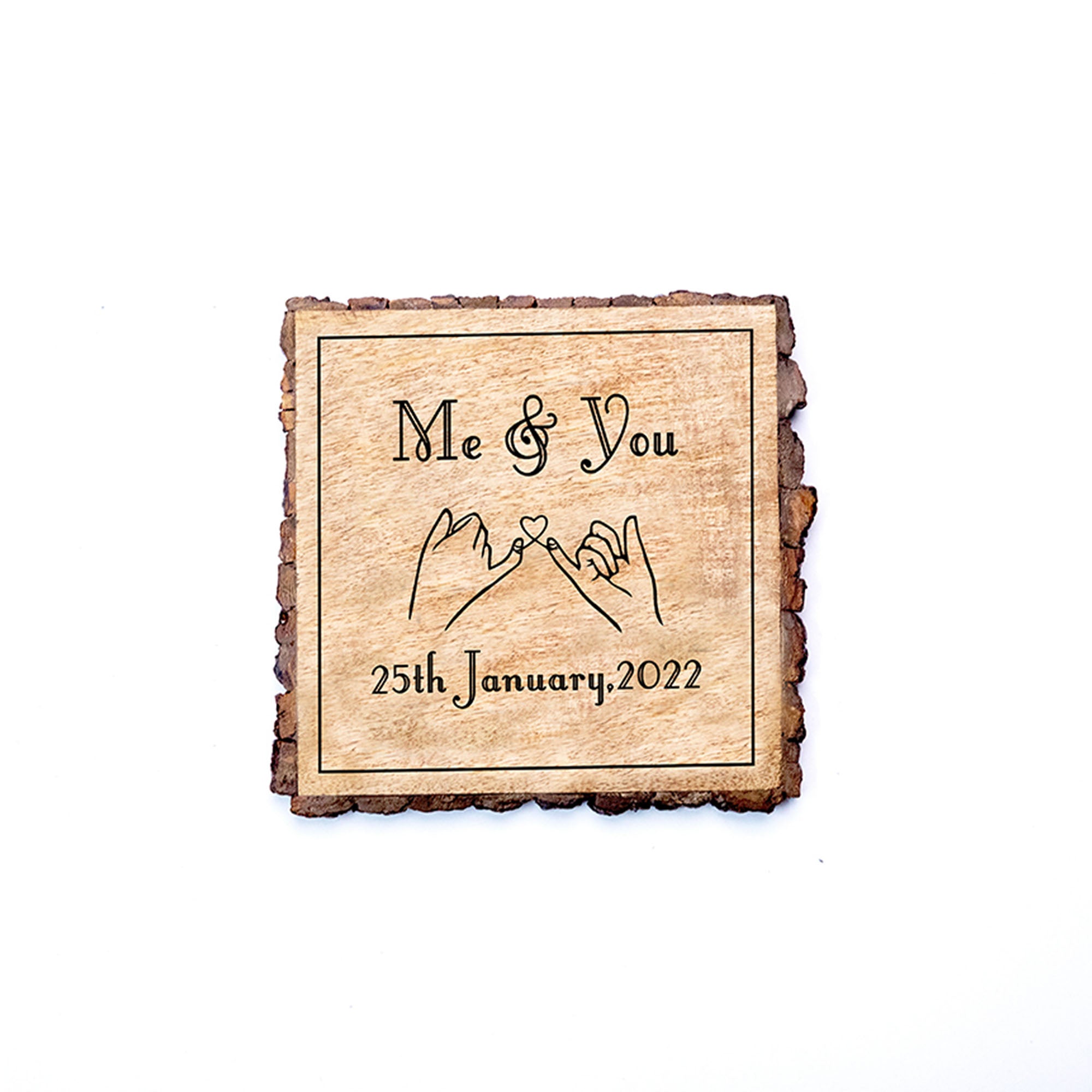Me & You Customized Date Gifting Plaque