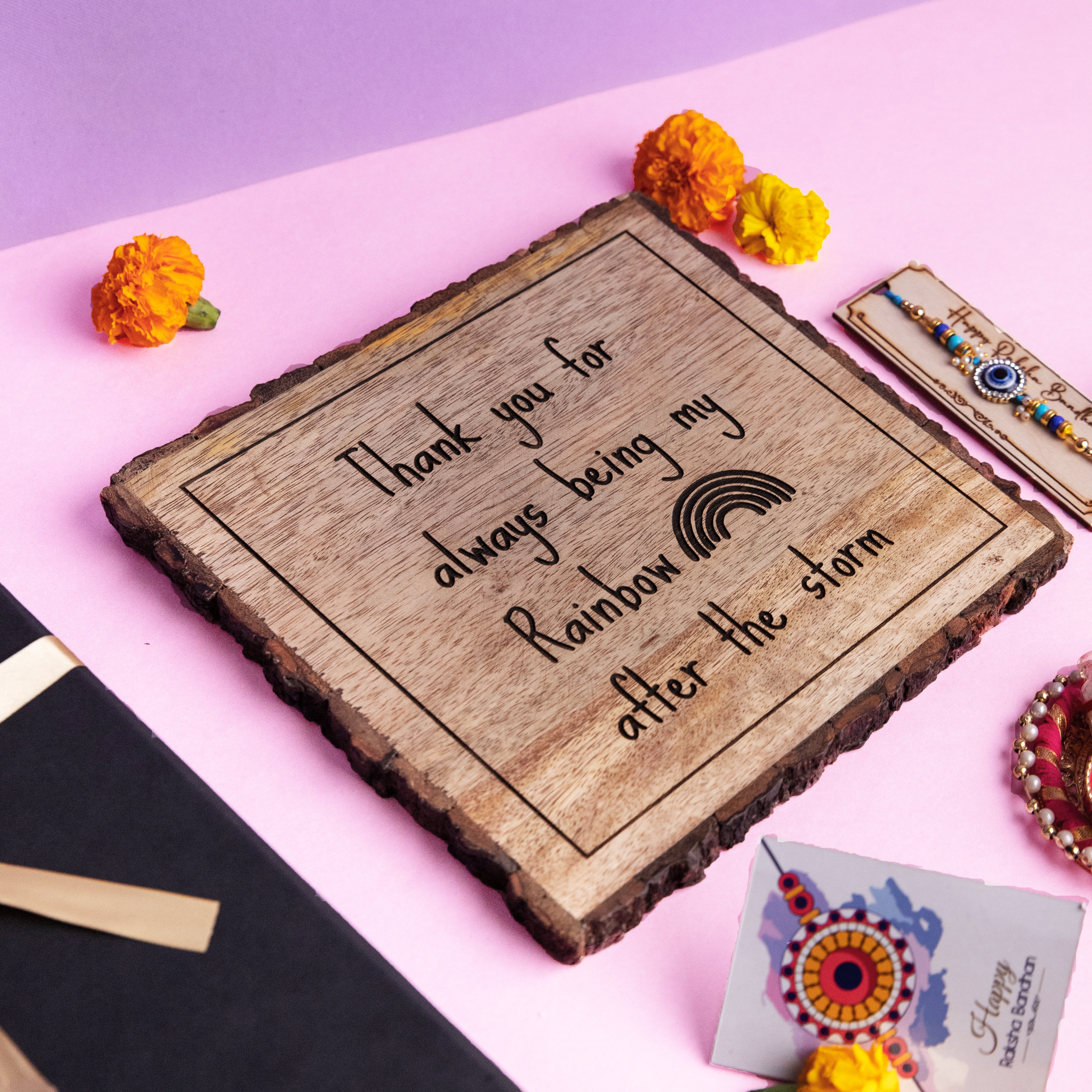 5-in-1 Sibling Love Treasure Box – A Heartfelt Hamper Featuring a Gift plaque for brother's