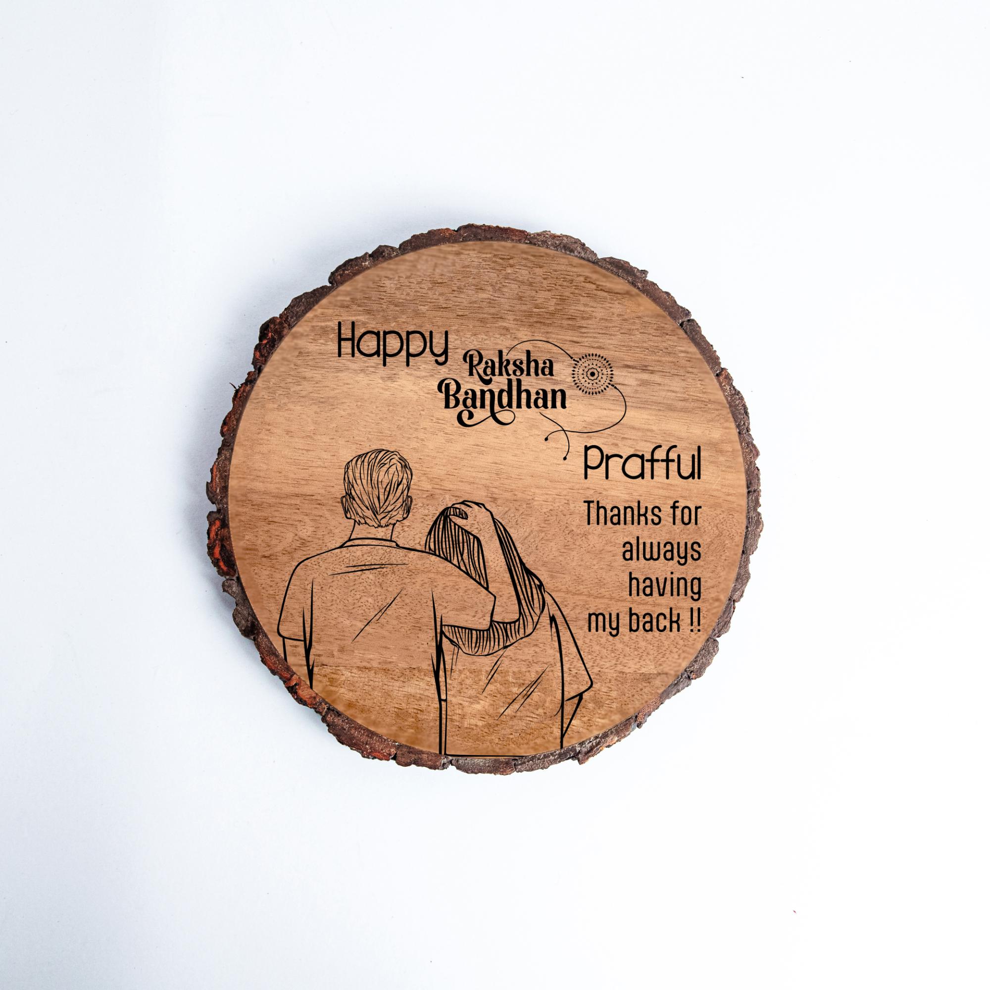 5-in-1 Sibling Love Treasure Box – A Heartfelt Hamper Featuring a Gift plaque for brother's