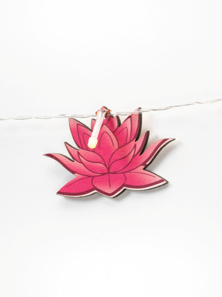 Cow & Lotus Festive Light Bunting
