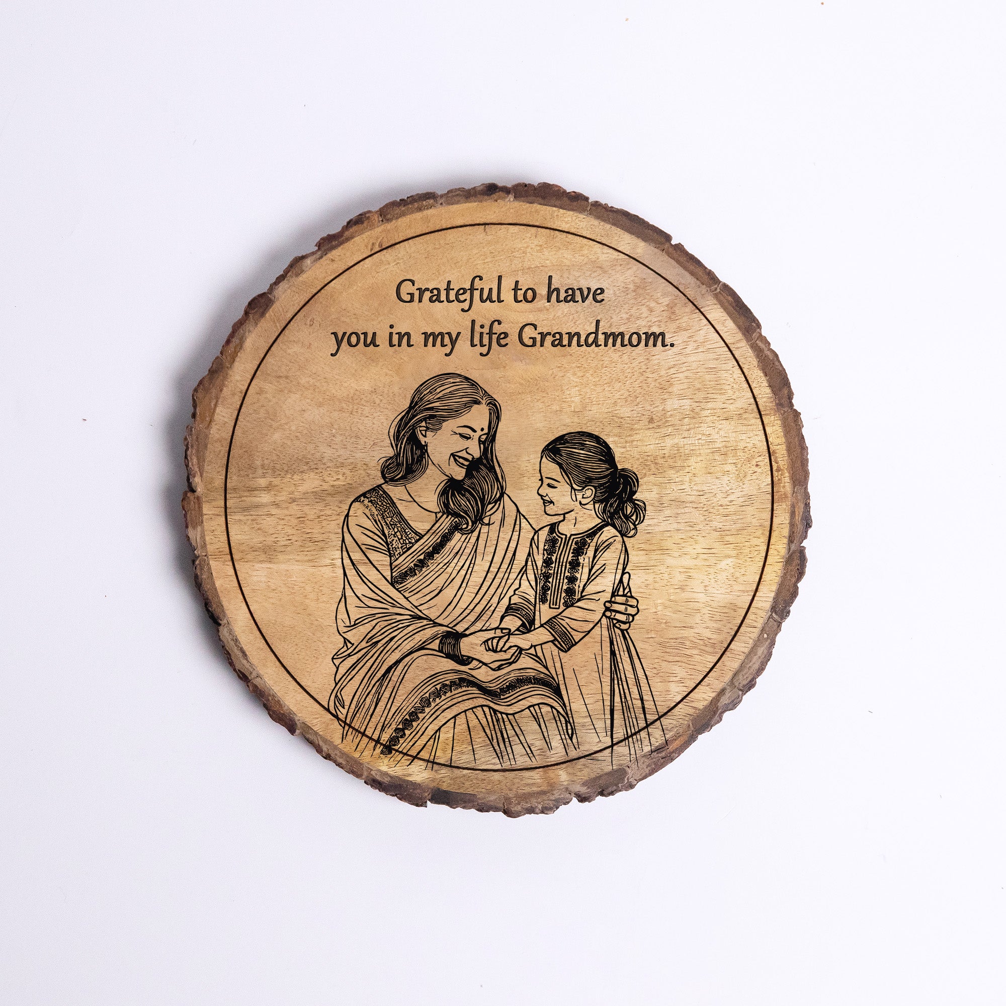 Handcrafted Mango Wood Personalized plaque-Mother's day Gift