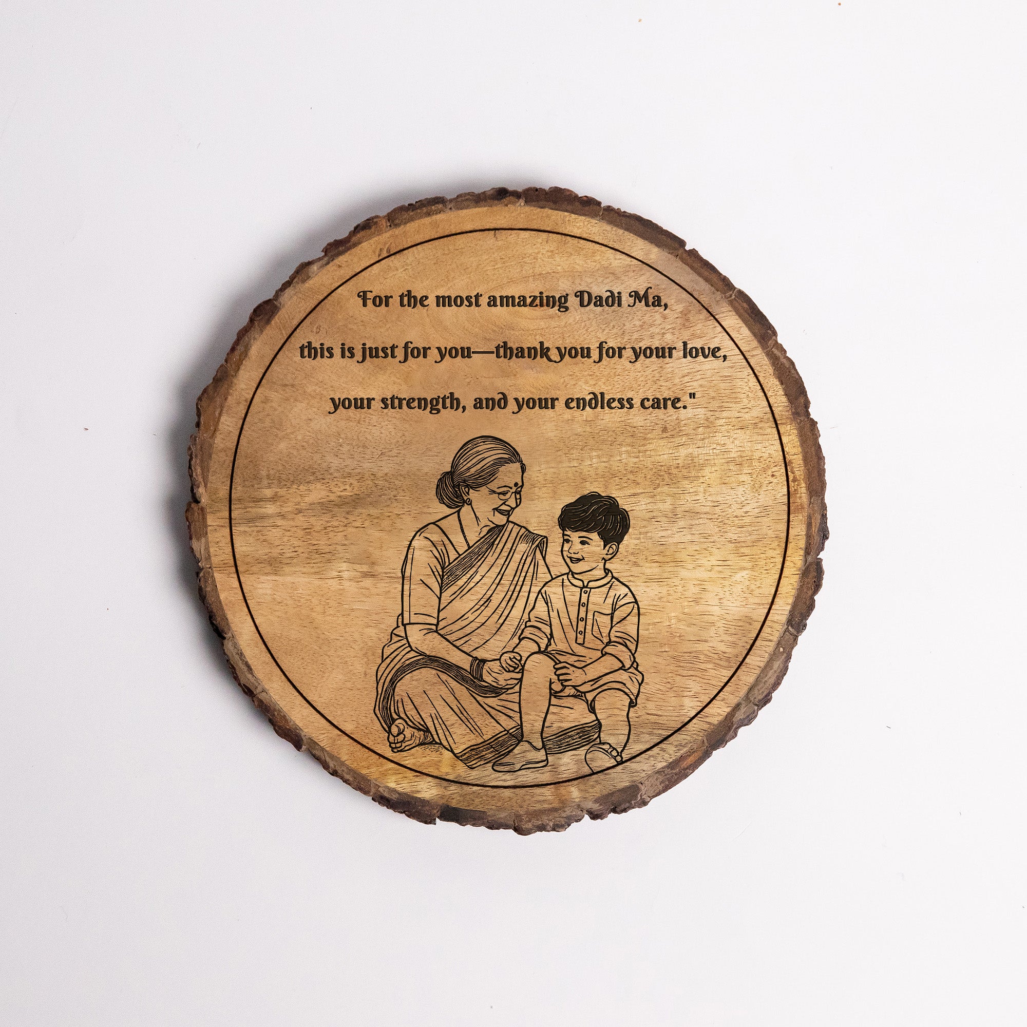 Handcrafted Mango Wood Personalized plaque-Mother's day Gift