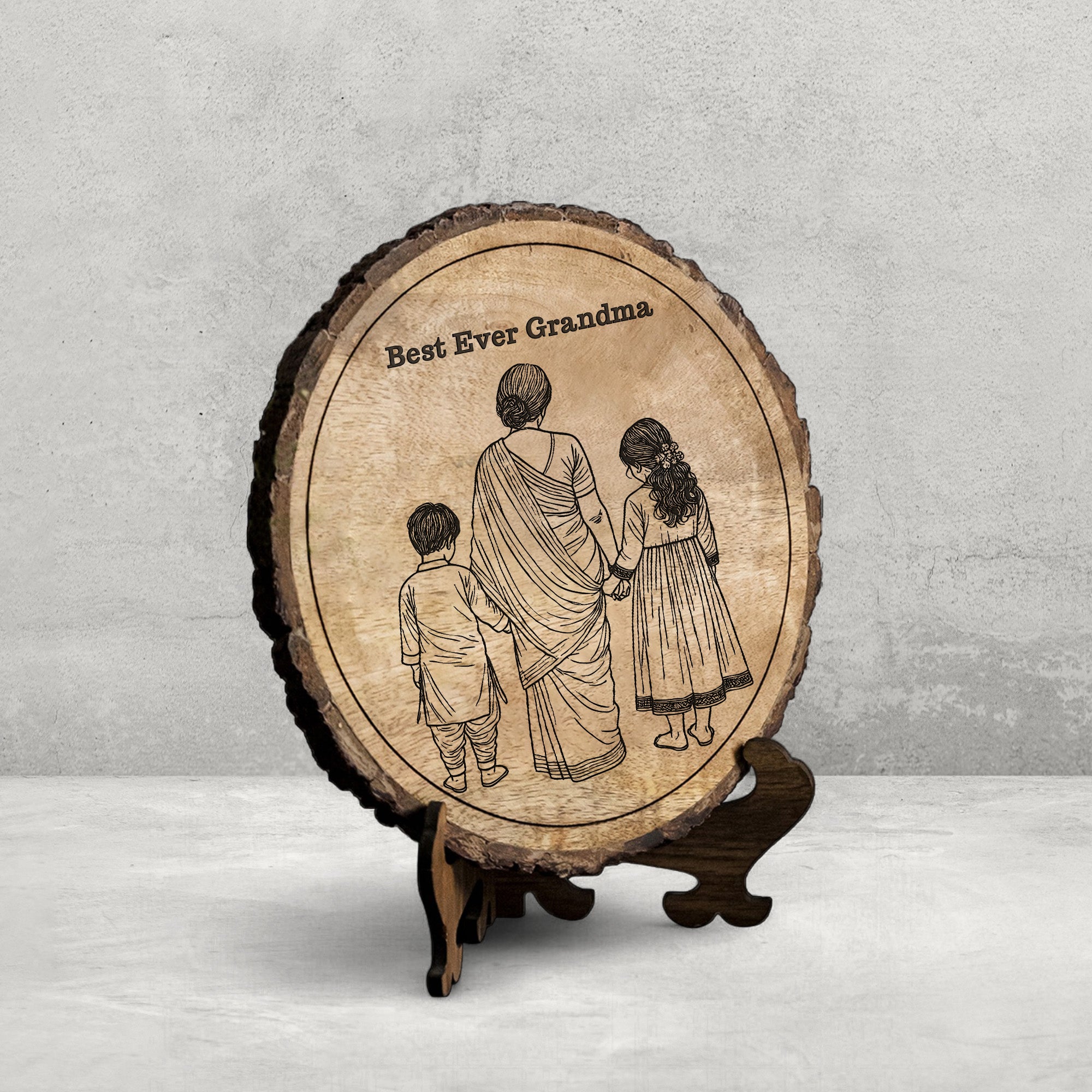 Handcrafted Mango Wood Personalized plaque-Mother's day Gift