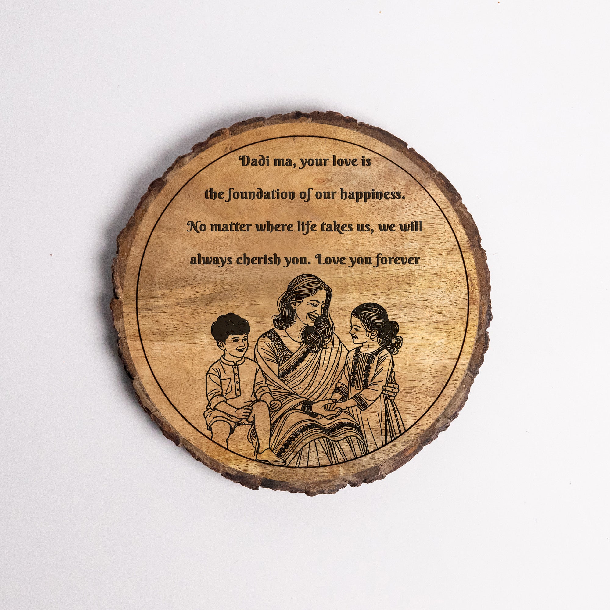 Handcrafted Mango Wood Personalized plaque-Mother's day Gift