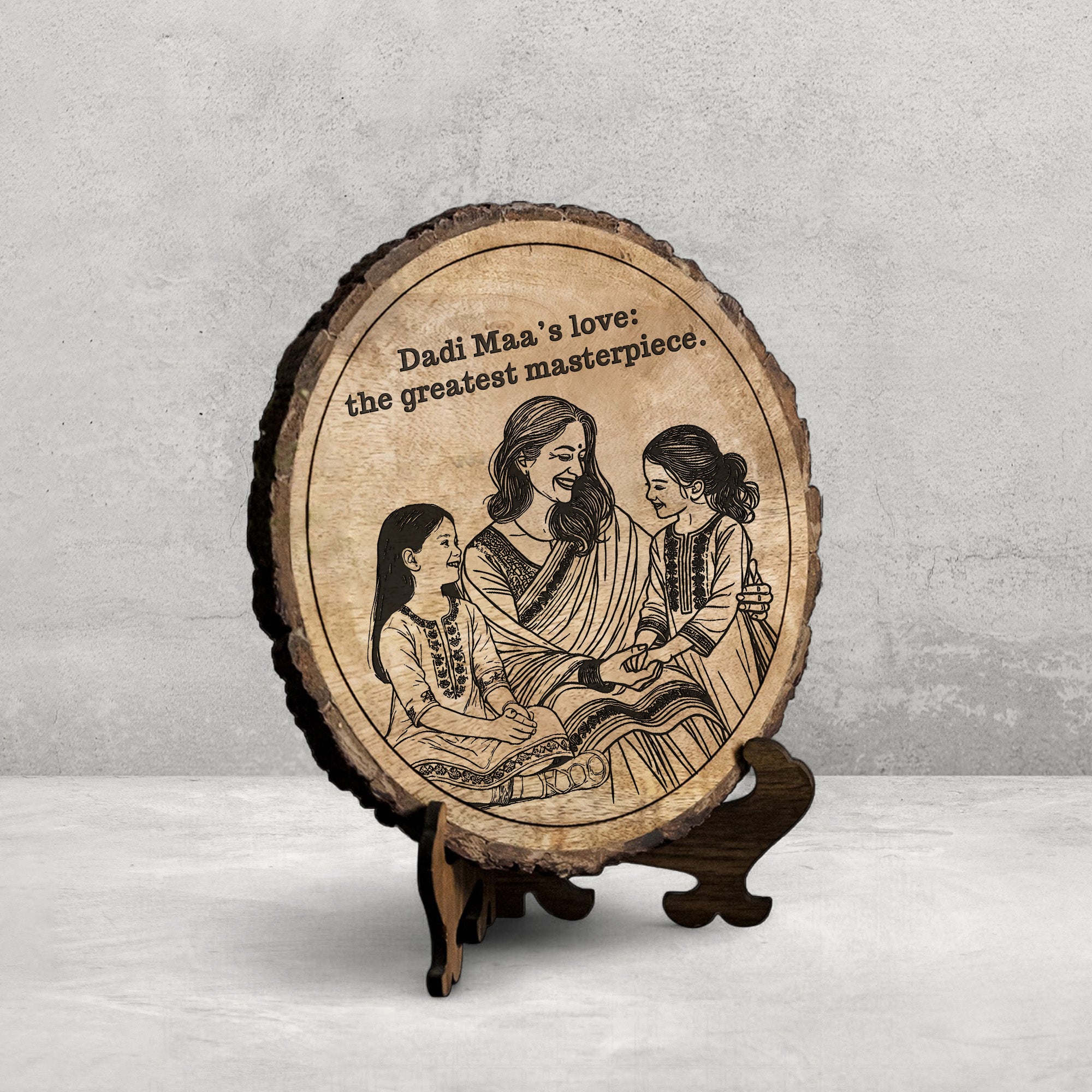 Handcrafted Mango Wood Personalized plaque-Mother's day Gift