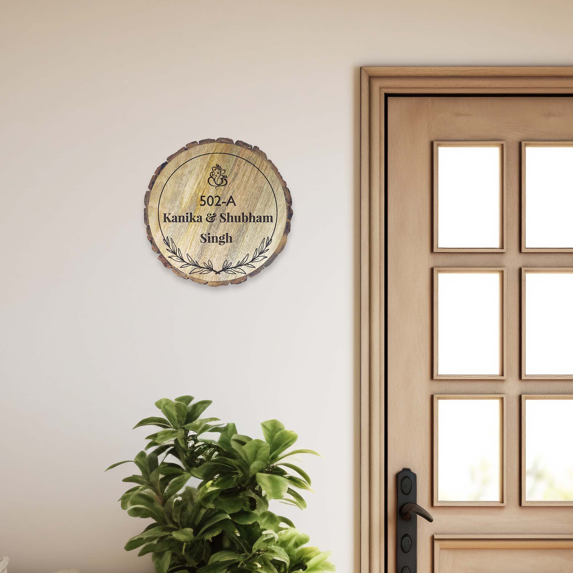 Customized Round Name Plate