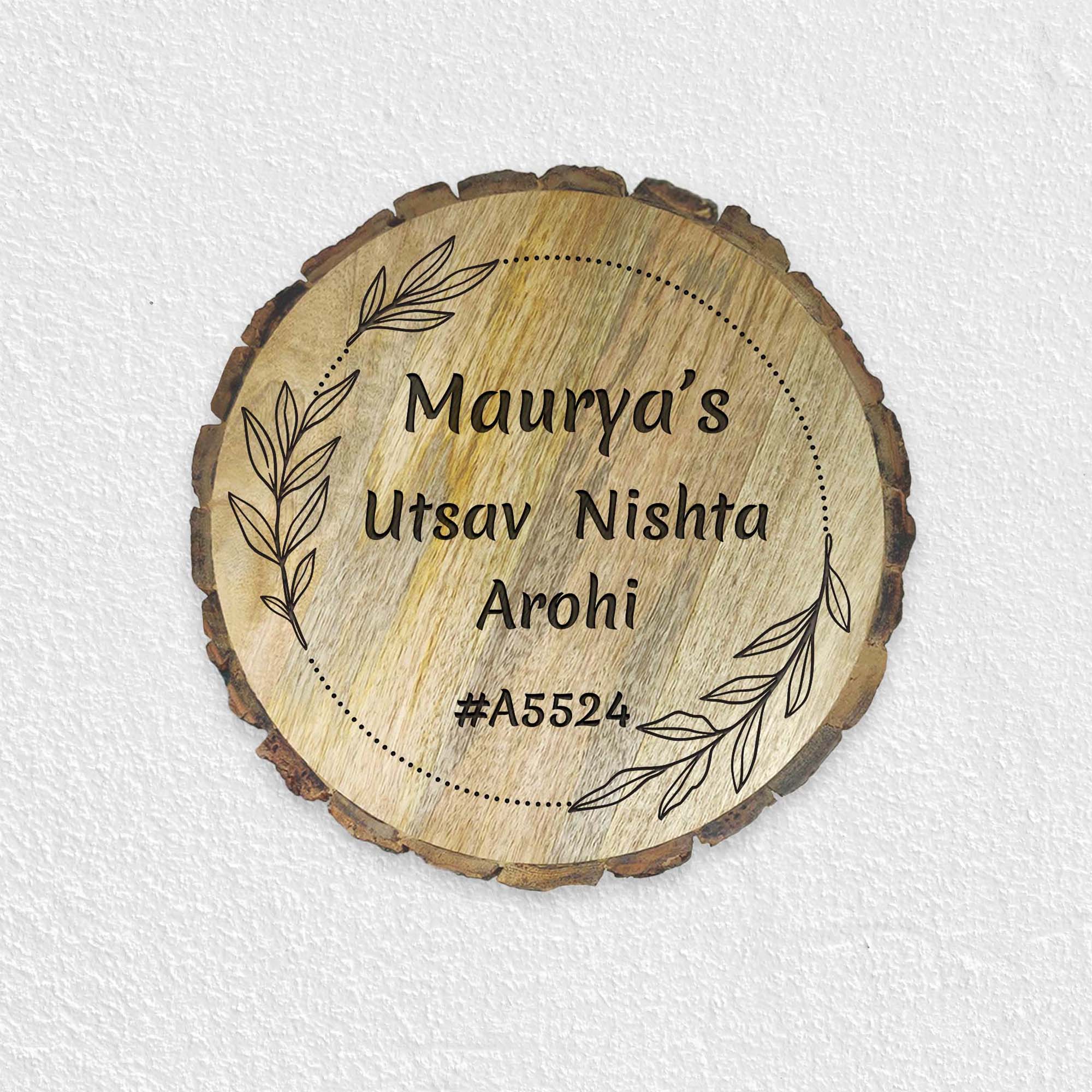 Customized Round Name Plate