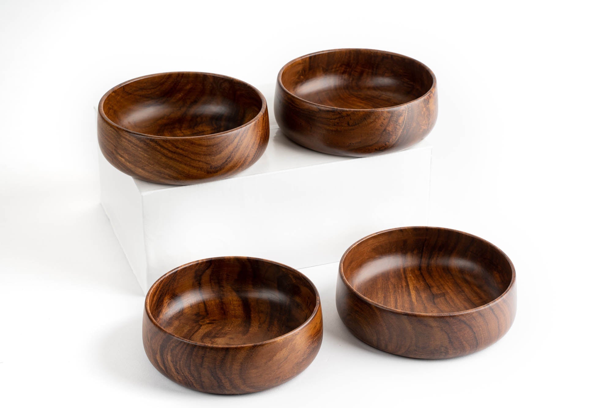 BARO WOODEN BOWLS - MEDIUM SET OF 4