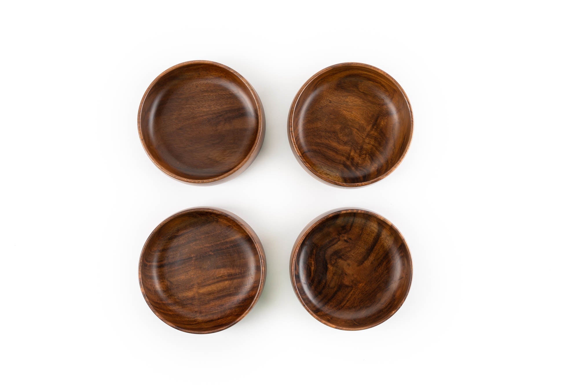 BARO WOODEN BOWLS - MEDIUM SET OF 4