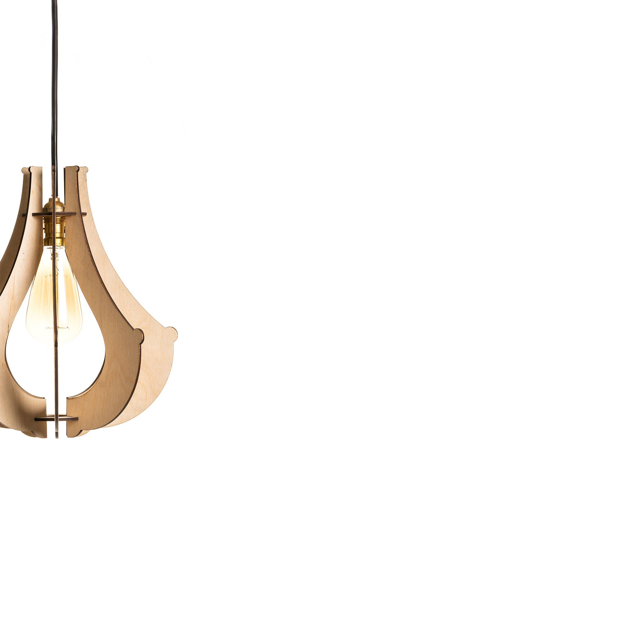 Baaru Birch Wood Ceiling lamp
