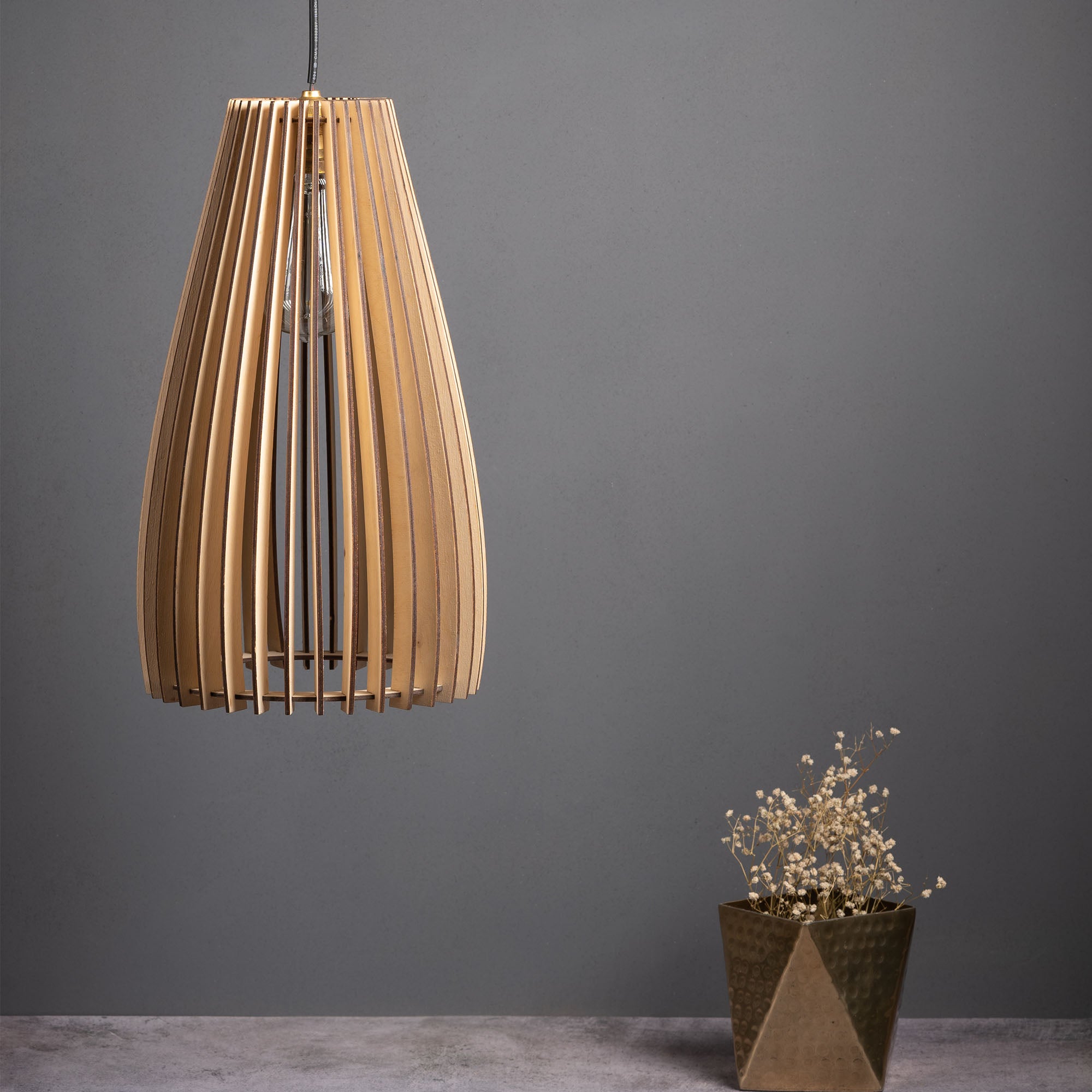 BAHAMA Birch Wood CEILING LAMP