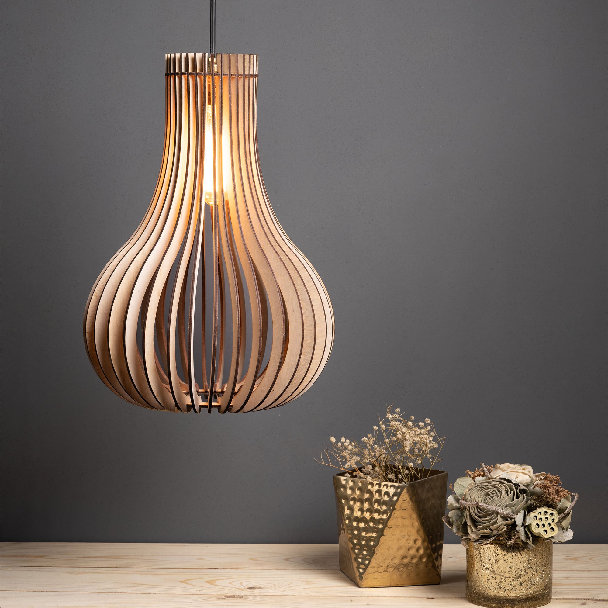 BARUA CEILING Birch Wood LAMP