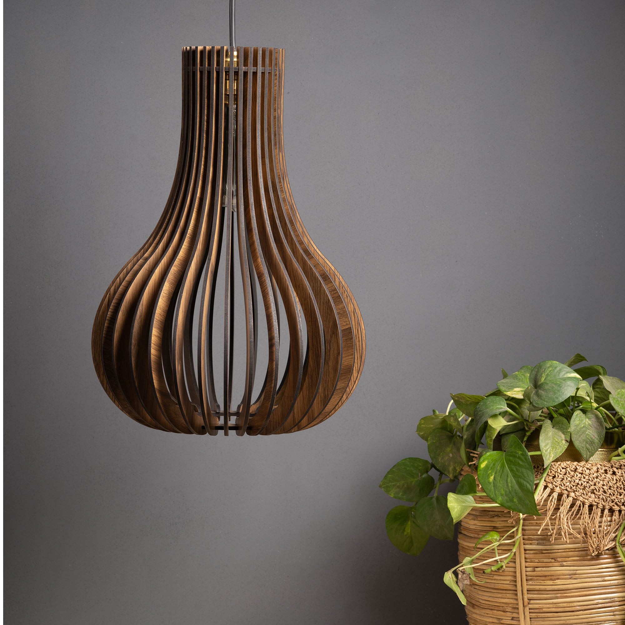 BARUA CEILING Pine Wood LAMP