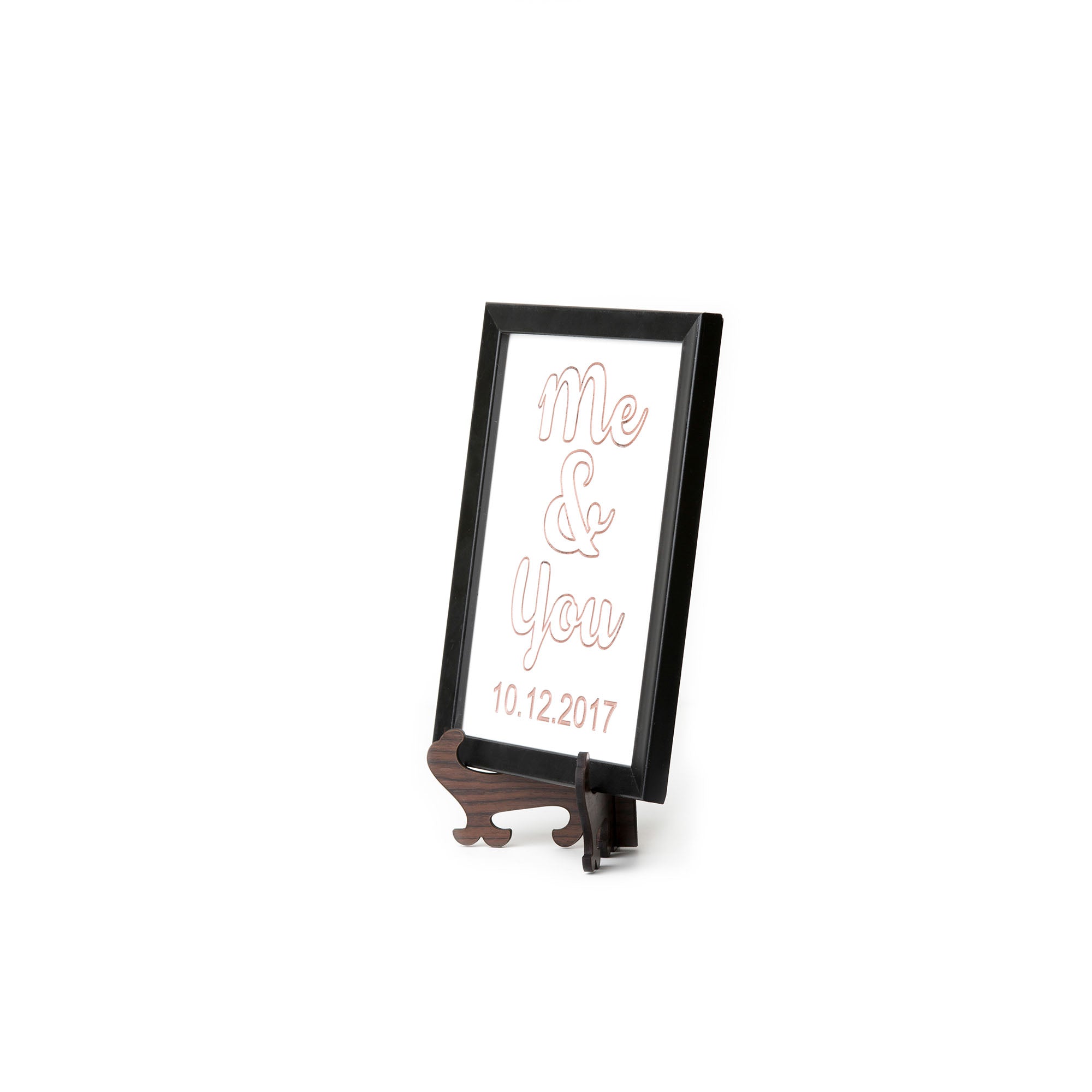 Me and You' Marble plaque Rose Gold colour