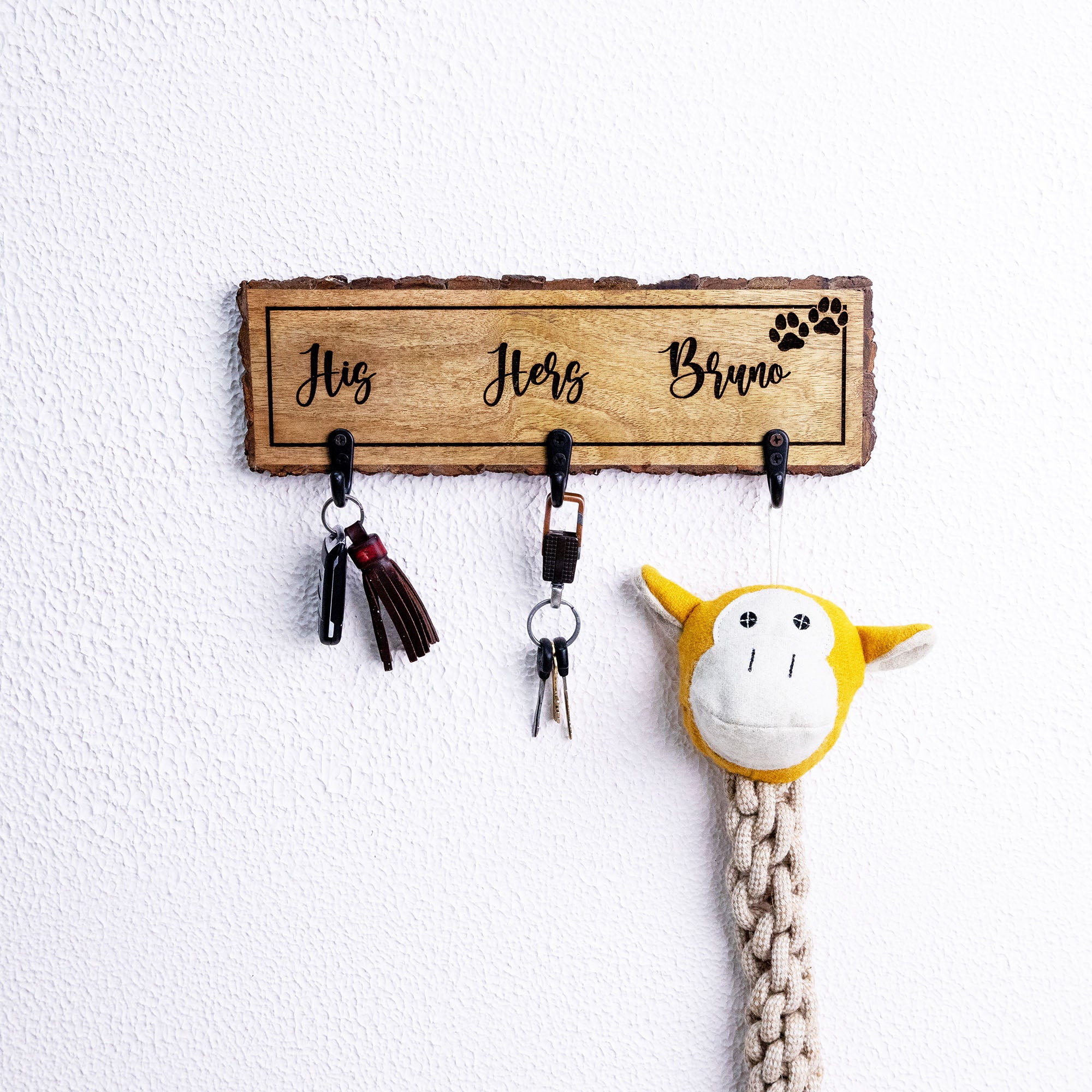 "His Her Bruno" Customized Key Holder
