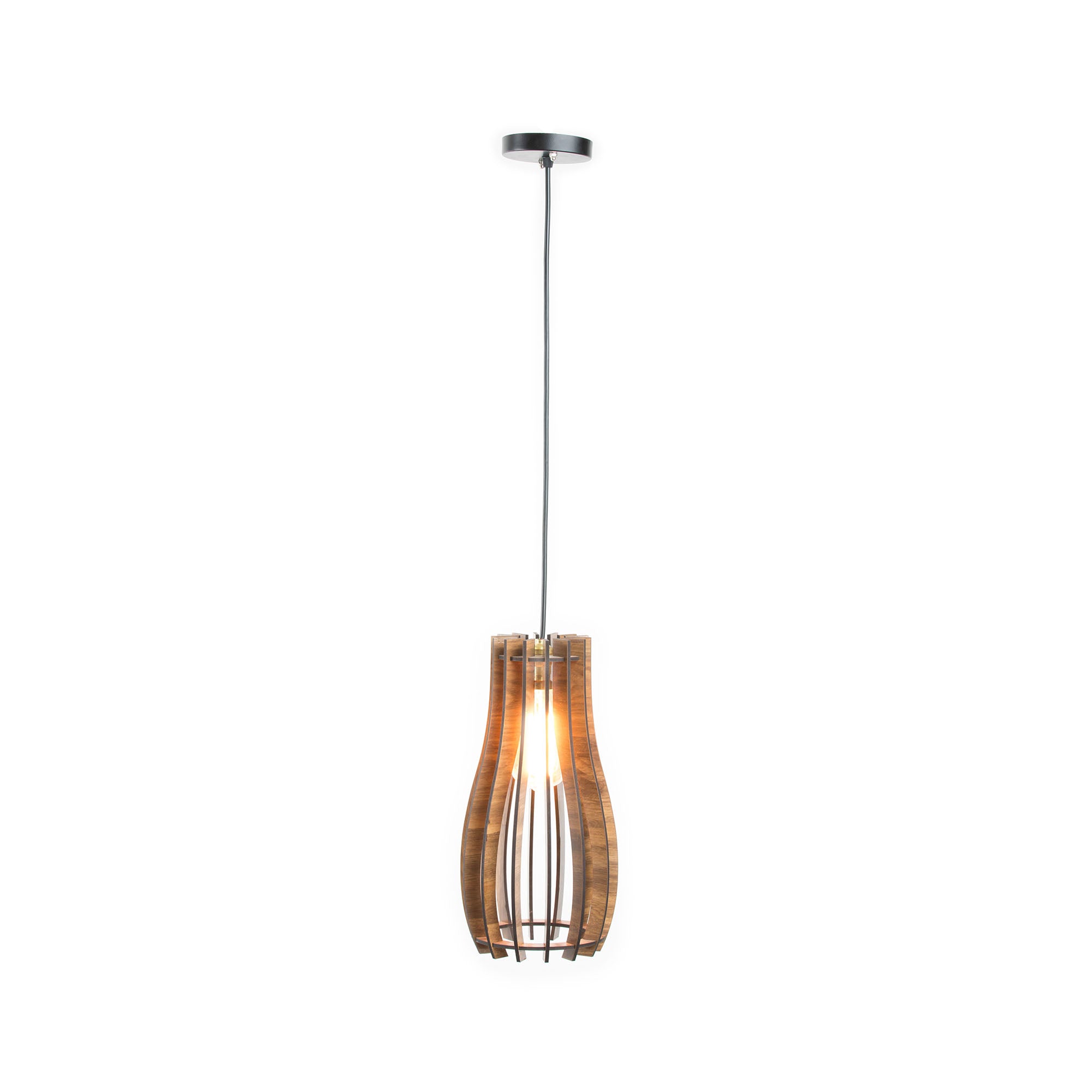 Longline wooden lamp