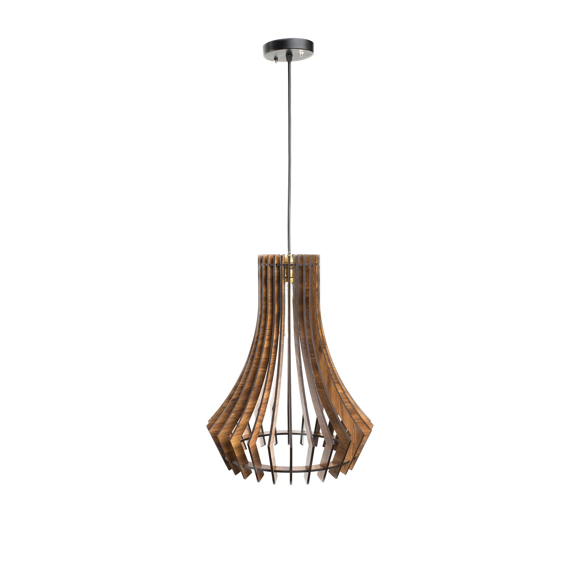 Wooden Pendant Light without Bulb
